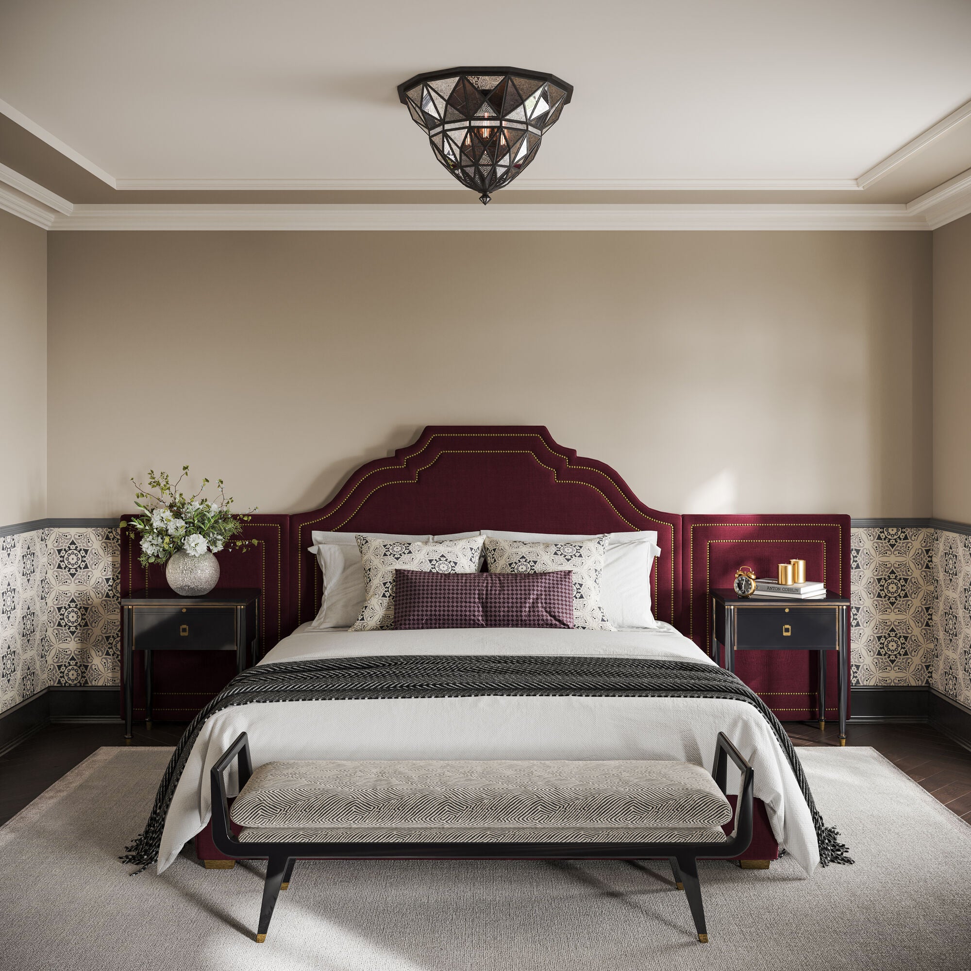 Martyn Lawrence Bullard Positano 20 Inch Flush Mount,