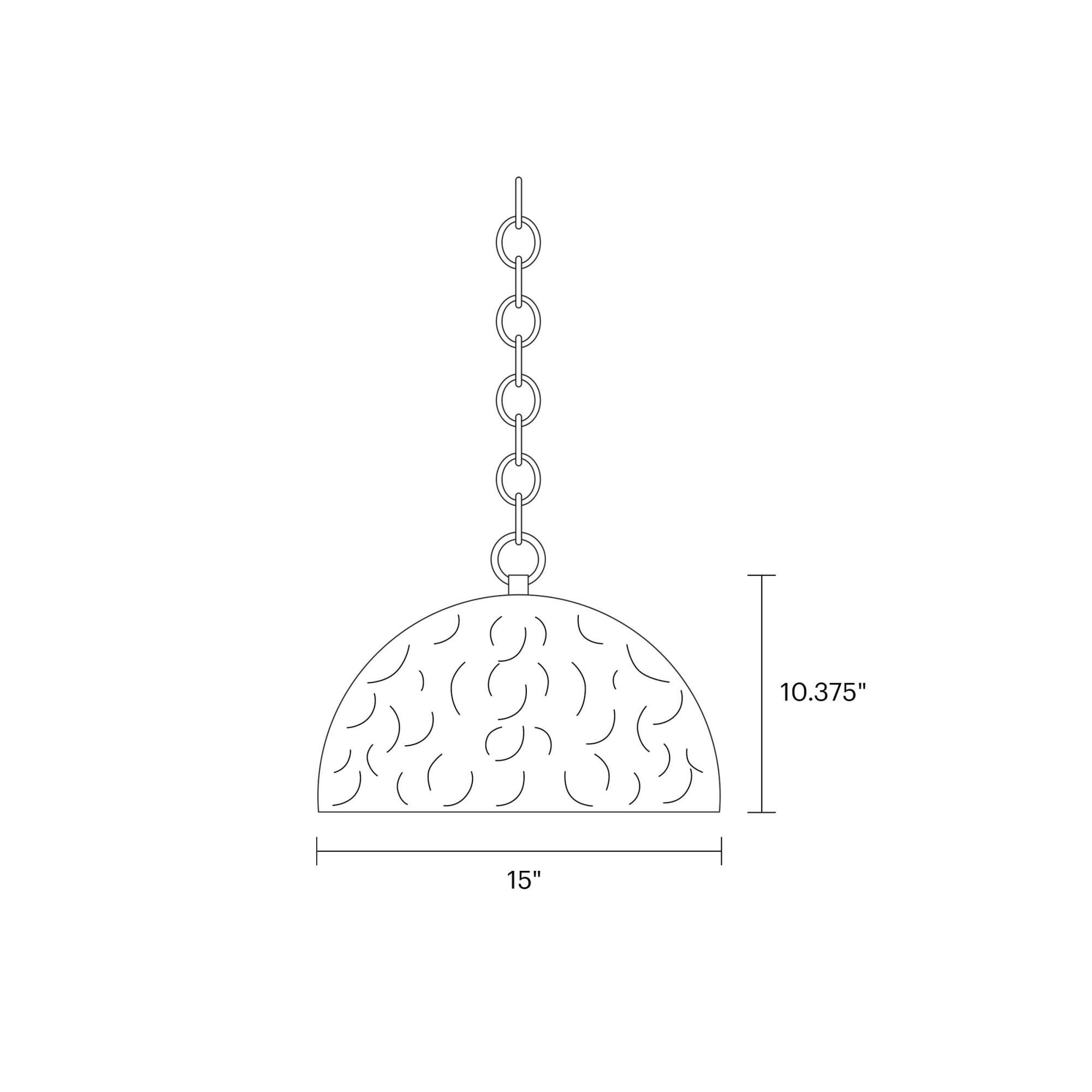 Ellen DeGeneres Whare 15 Inch Large Pendant by Visual Comfort Studio Collection