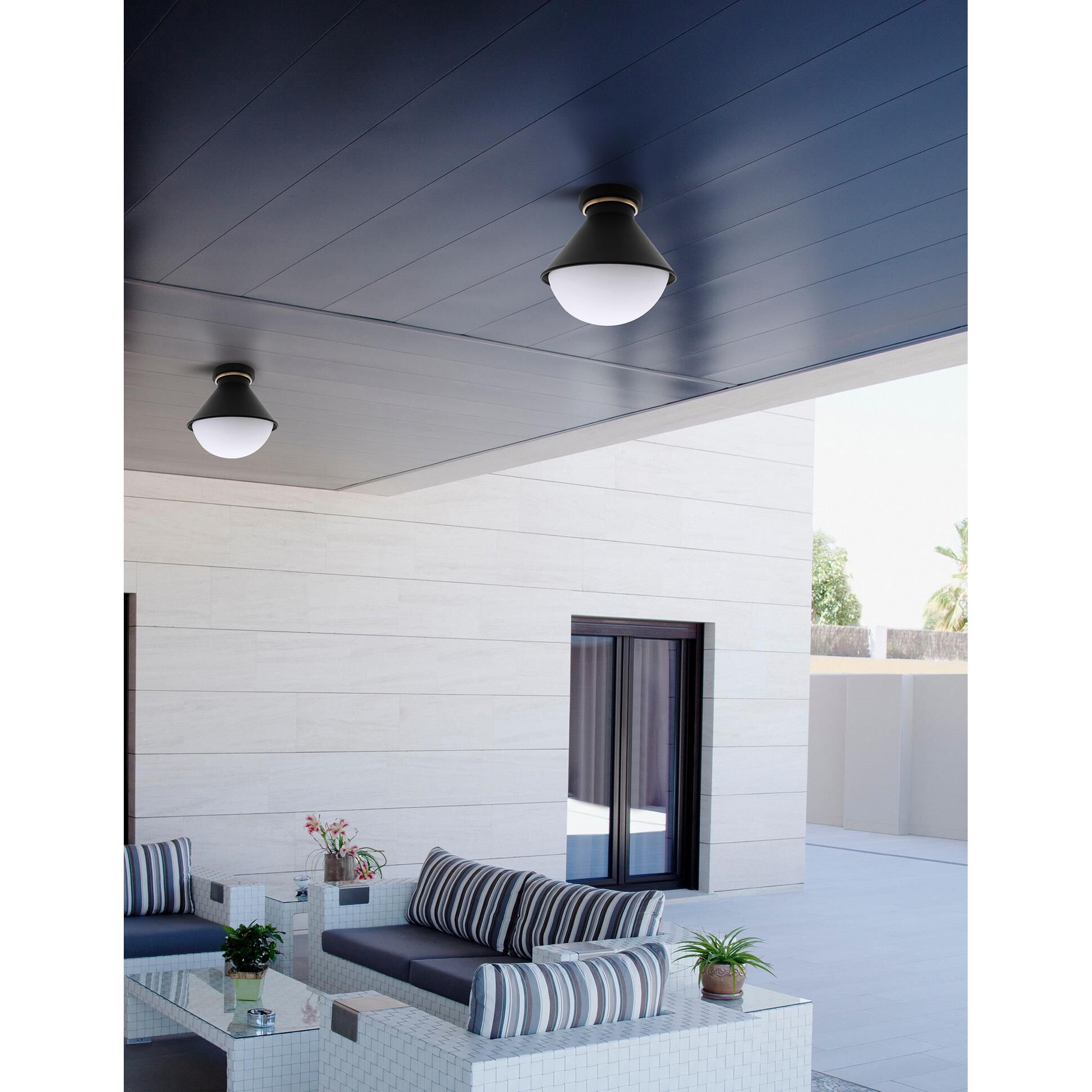 Fusion - Ravelle 7 Inch Outdoor Flush Mount by Justice Design Group