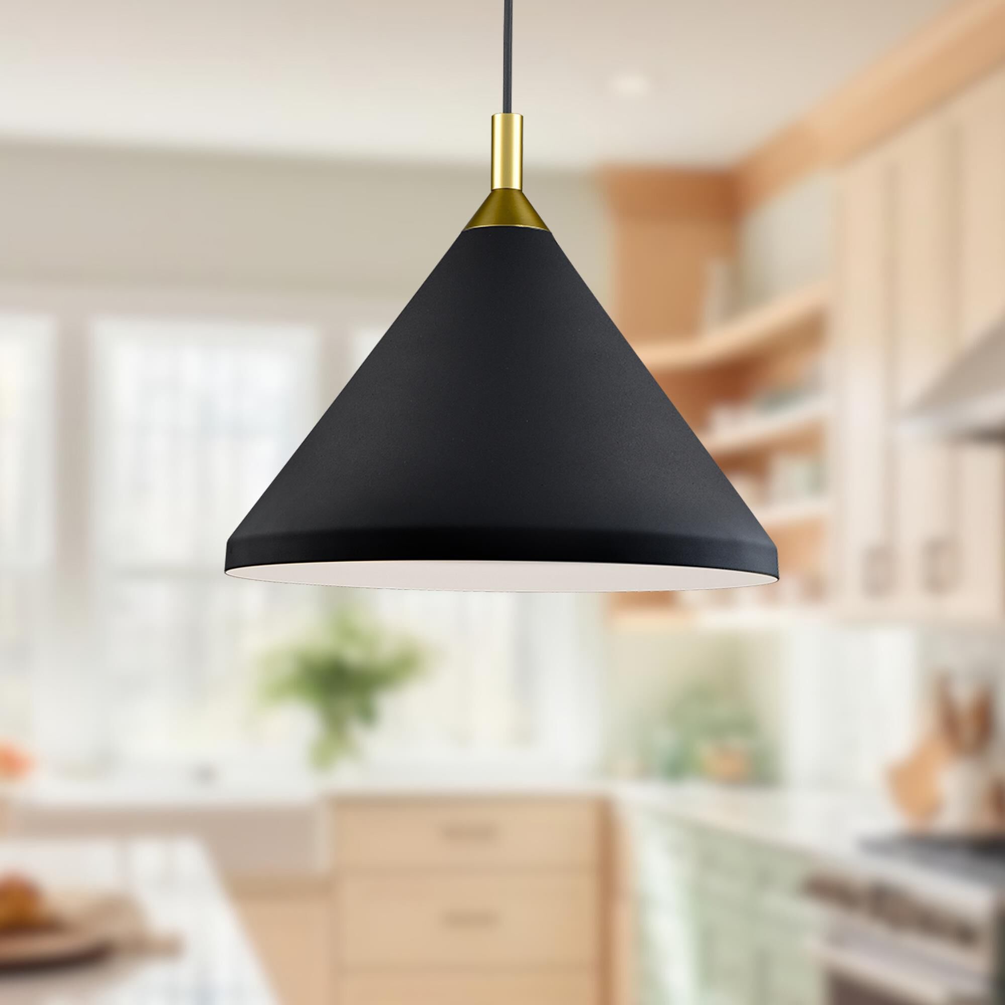 Shown in Black - Gold finish and Aluminium shade