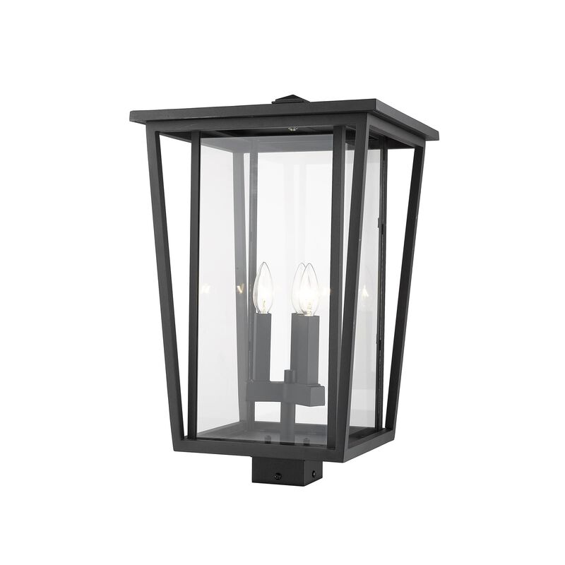 Seoul 22 Inch Tall 3 Light Outdoor Post Lamp by Z-Lite