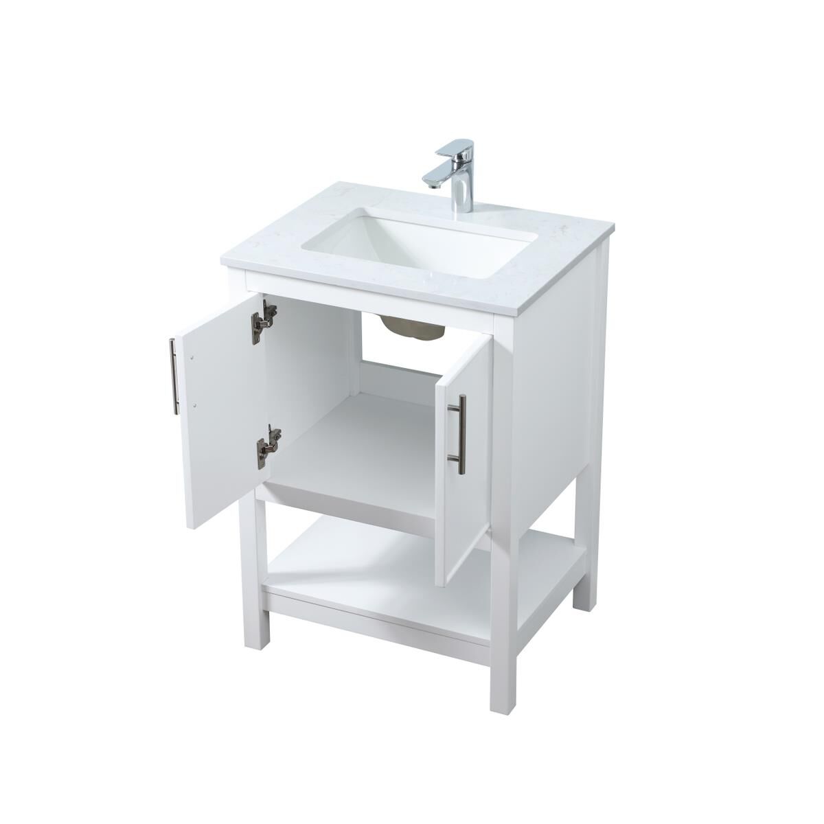 Shown in White finish