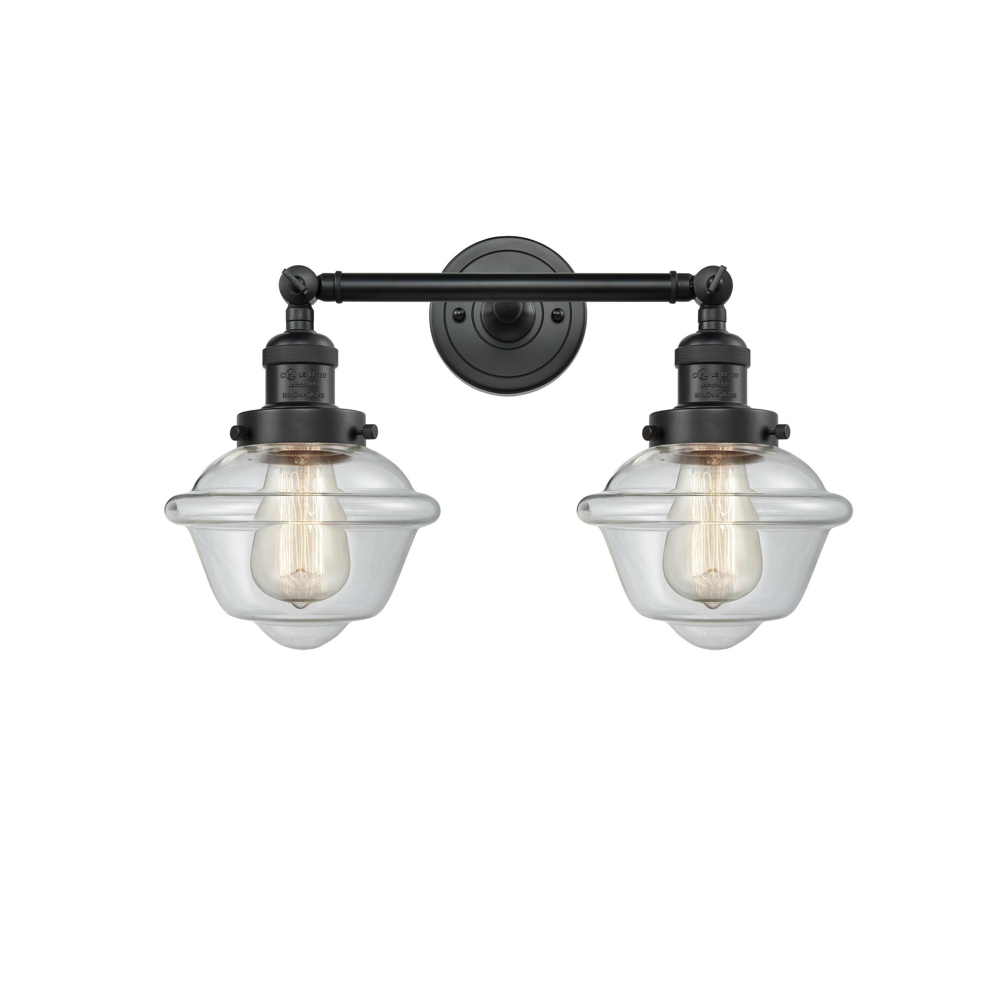 Shown in Matte Black finish and Clear glass