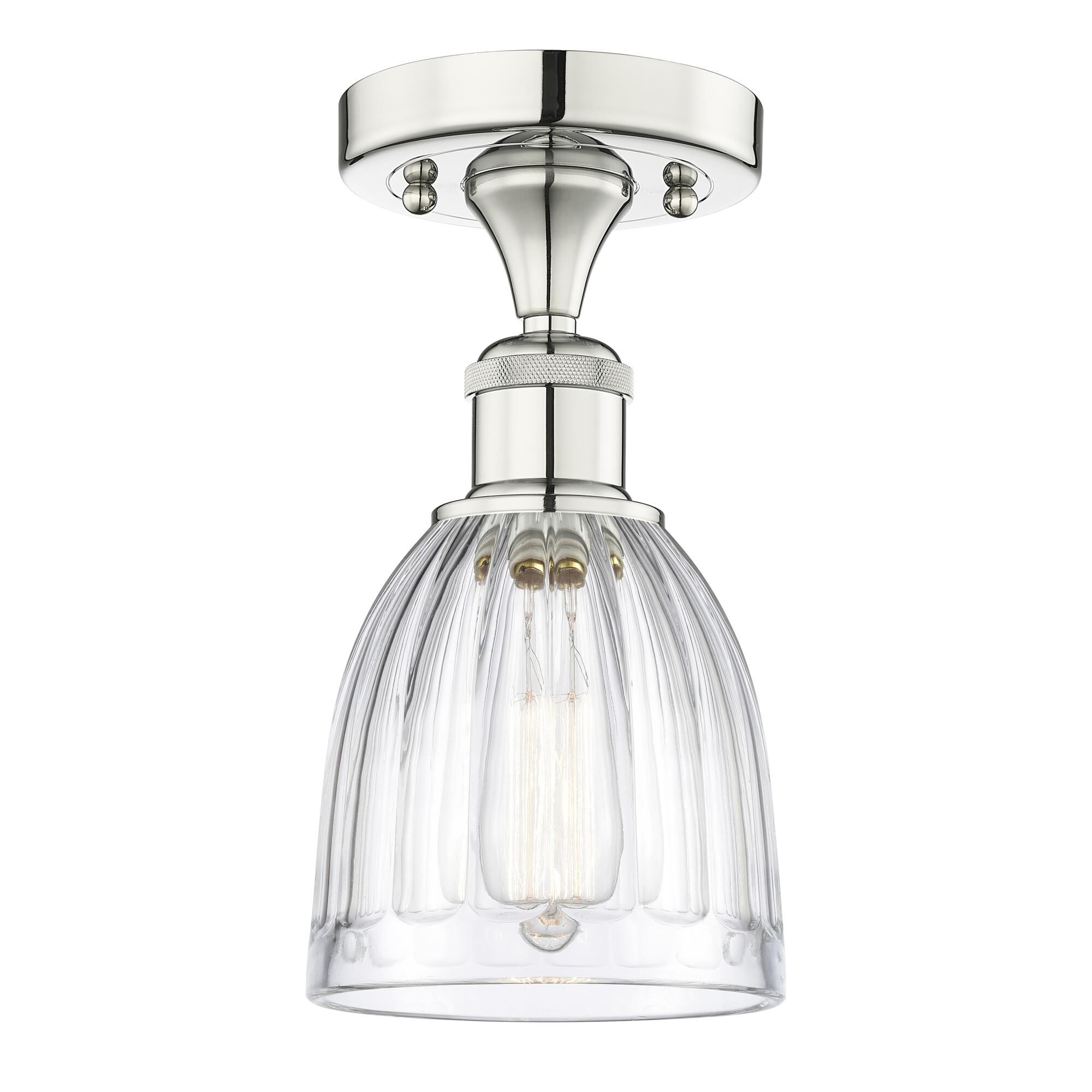 Bruno Marashlian Brookfield 5 Inch 1 Light Semi Flush Mount by Innovations Lighting