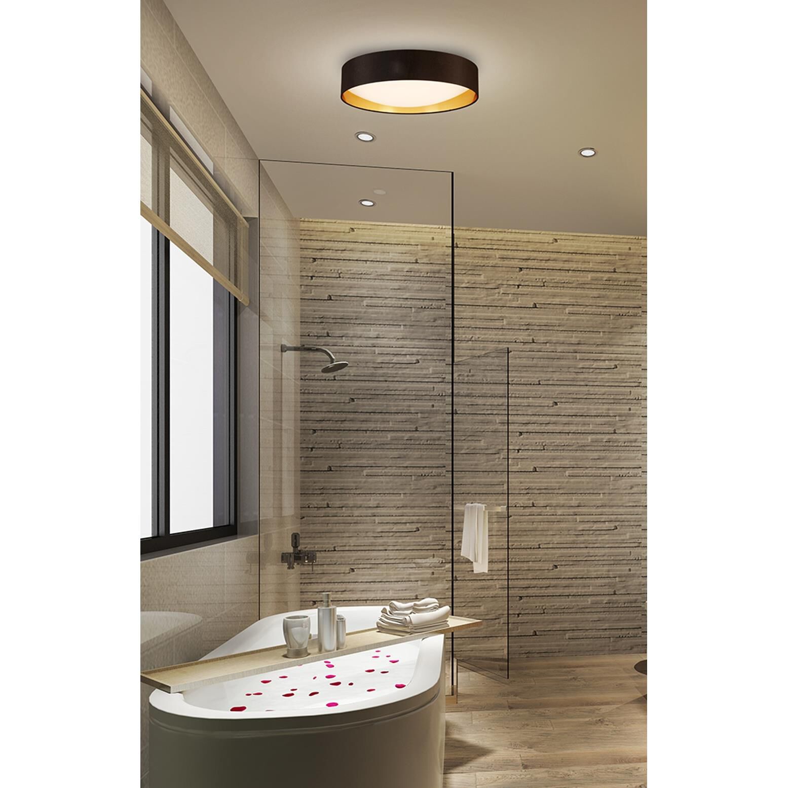 Eglo Orme 19 Inch 1 Light LED Flush Mount by Eglo Lighting