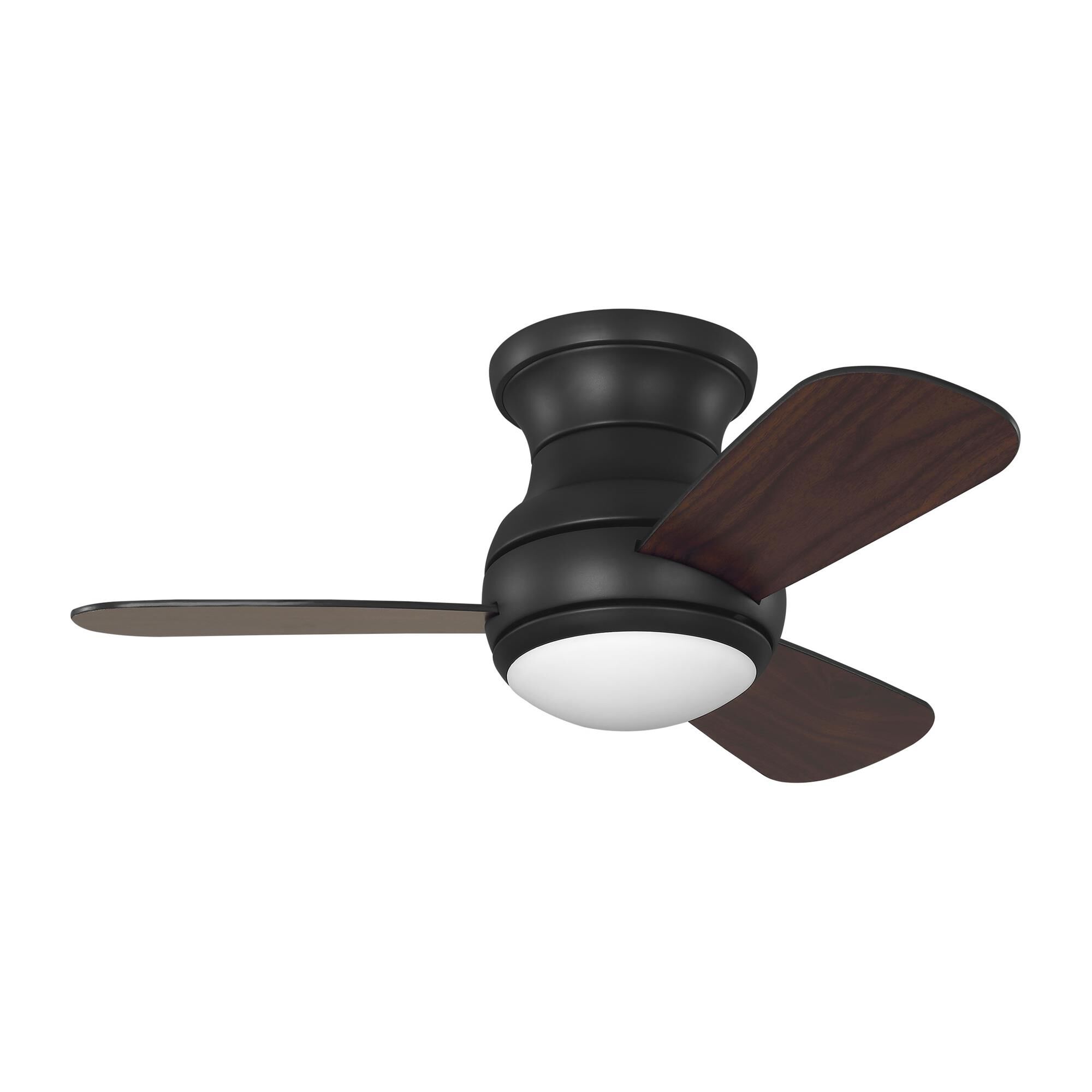 Orbis Hugger 32 Inch Flush Mount Fan with Light Kit,