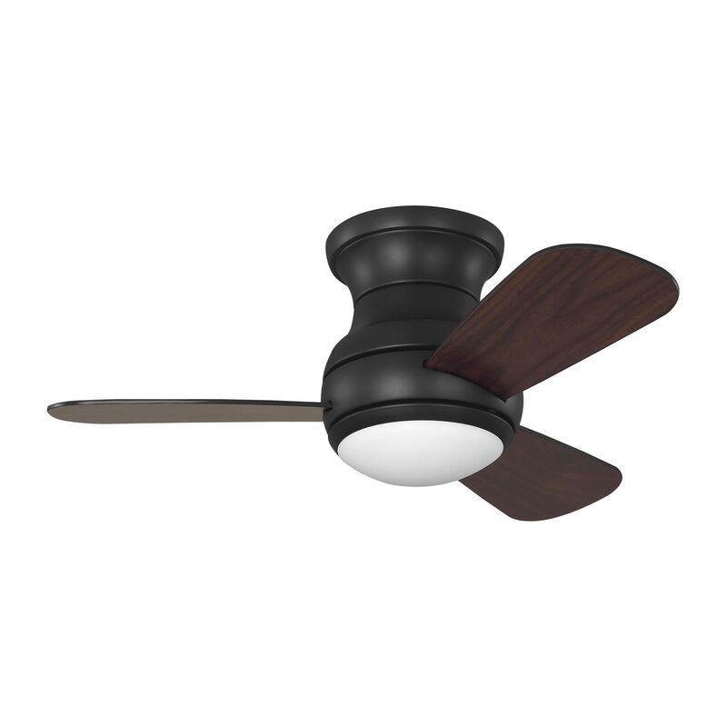 Orbis Hugger 32 Inch Flush Mount Fan with Light Kit by Generation Lighting