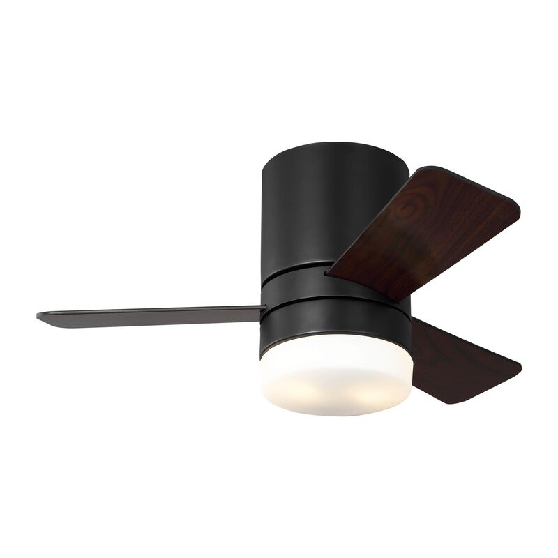 Era Hugger 32 Inch Flush Mount Fan with Light Kit by Generation Lighting
