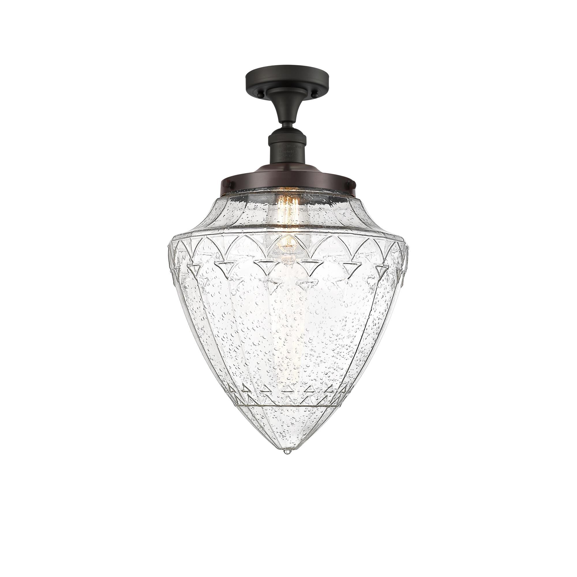 Bruno Marashlian Bullet 12 Inch 1 Light Semi Flush Mount by Innovations Lighting