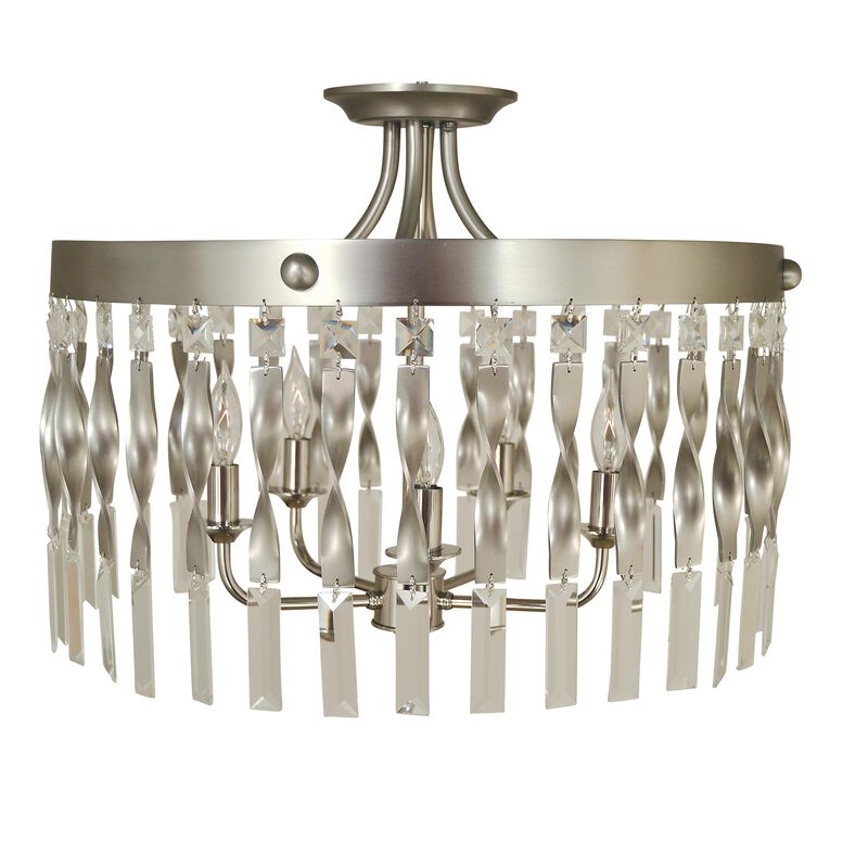 Adele 20 Inch 5 Light Semi Flush Mount by Framburg