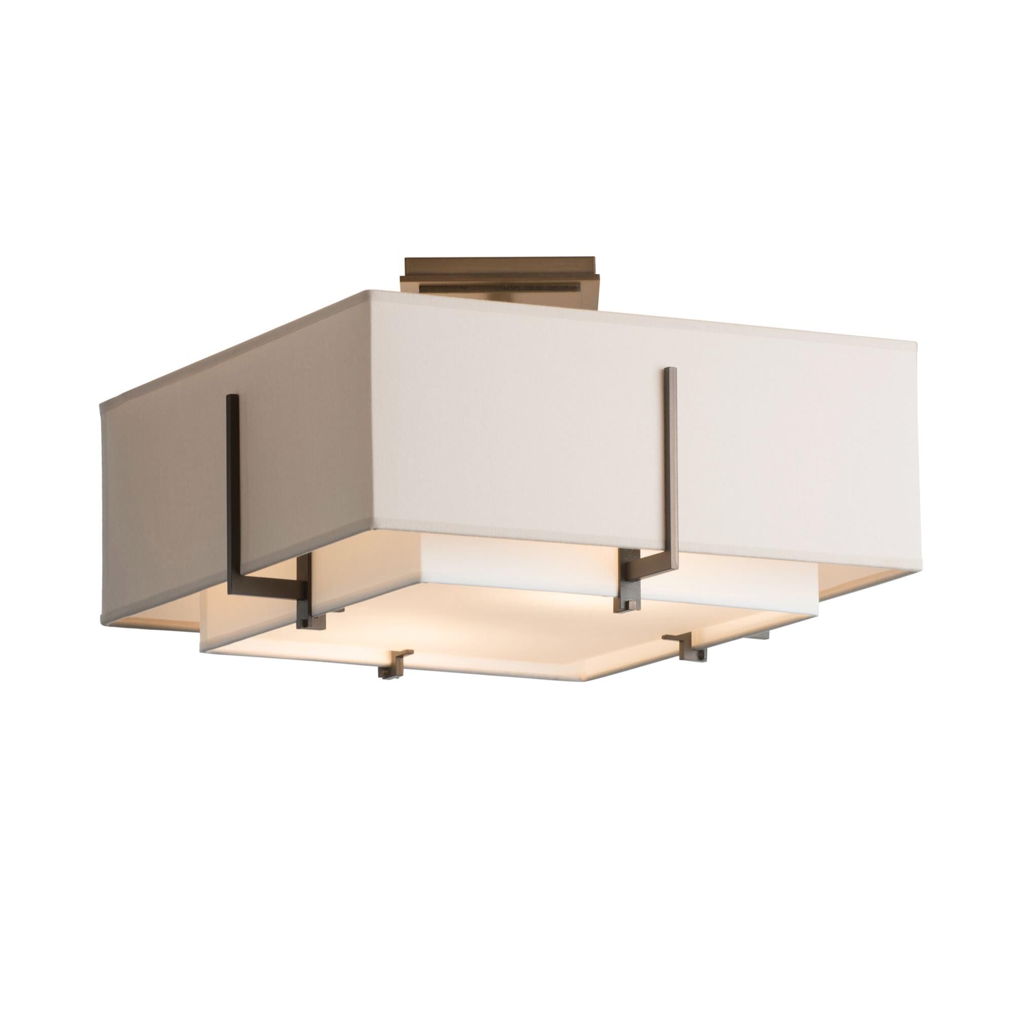 Exos 16 Inch 2 Light Semi Flush Mount by Hubbardton Forge
