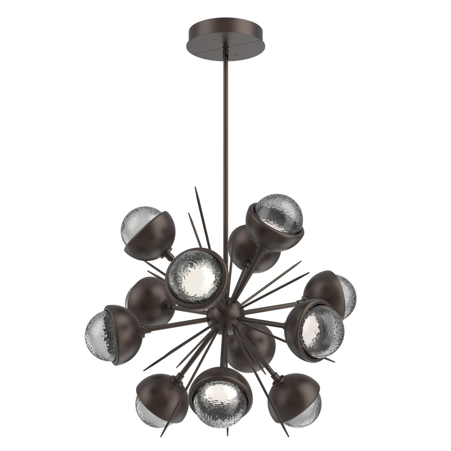Shown in Flat Bronze finish and Smoke glass and Metal Shade Matching Finish accent