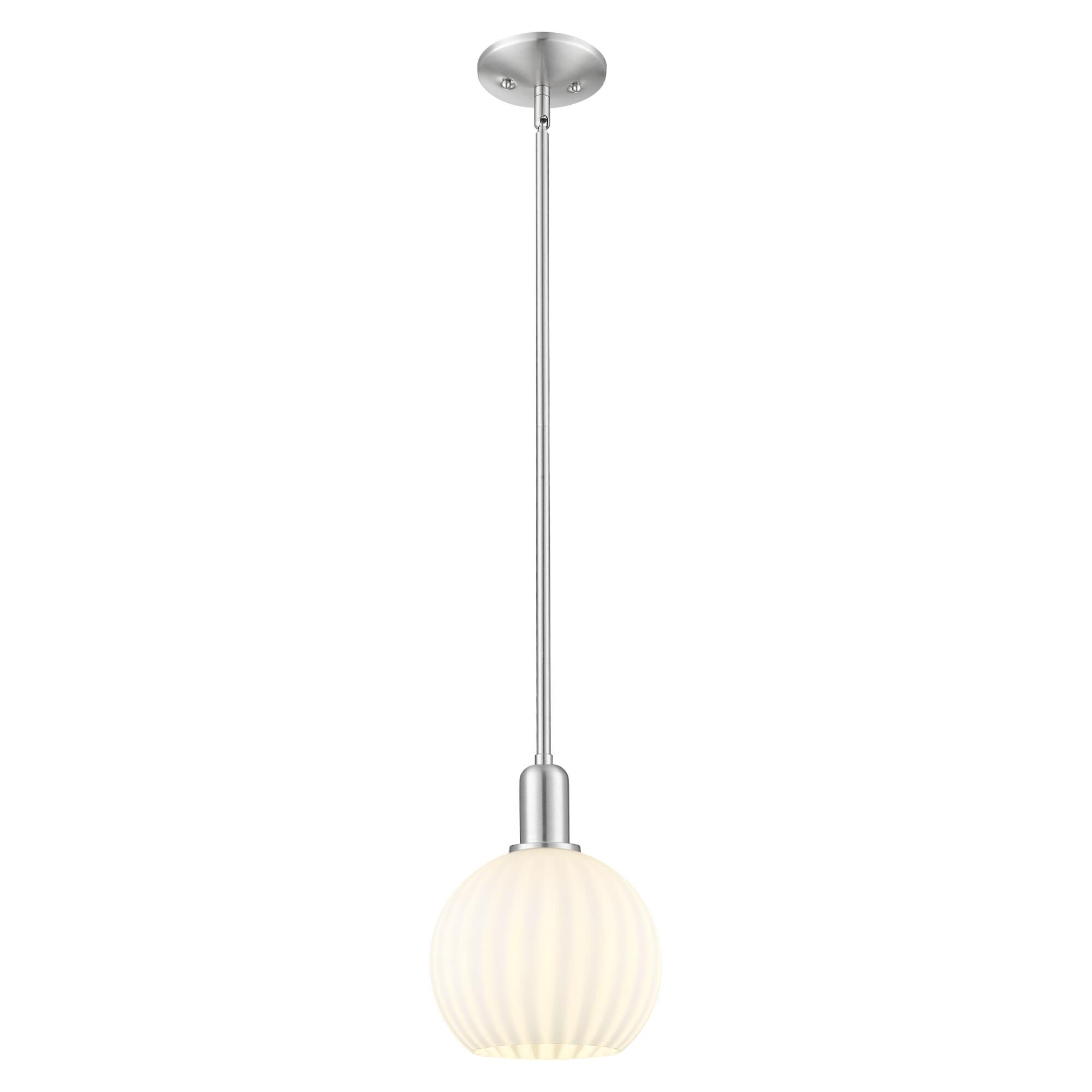 Bruno Marashlian White Venetian 8 Inch Mini Pendant by Innovations Lighting