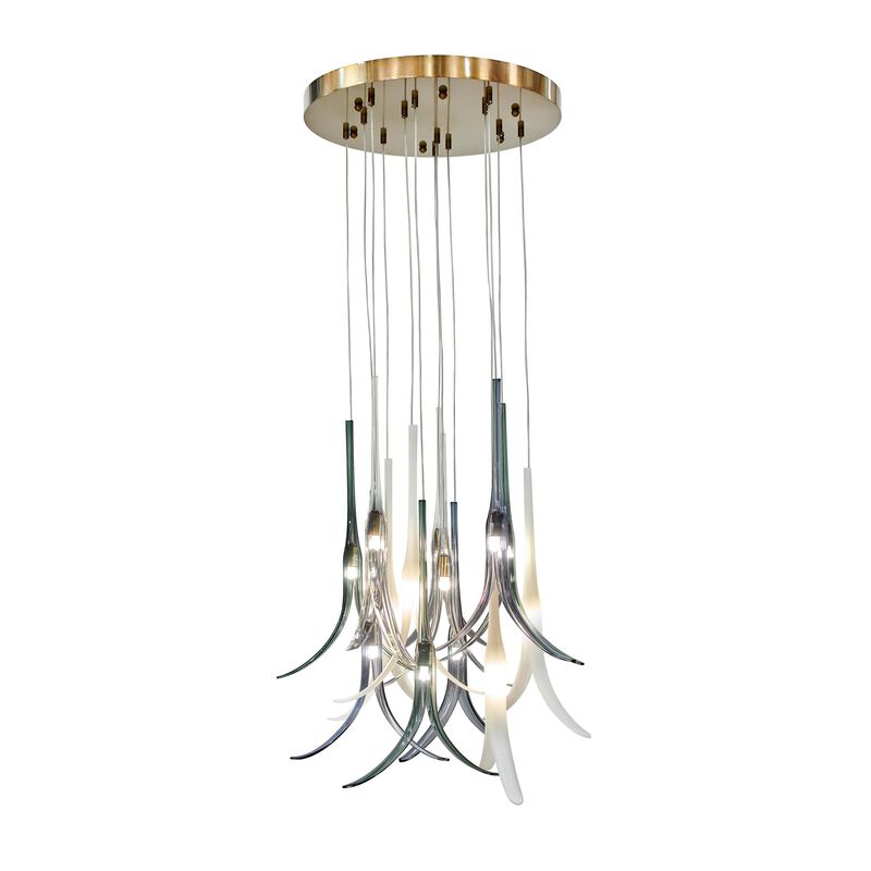 Featherly 20 Inch 13 Light Multi Light Pendant by Metropolitan Lighting