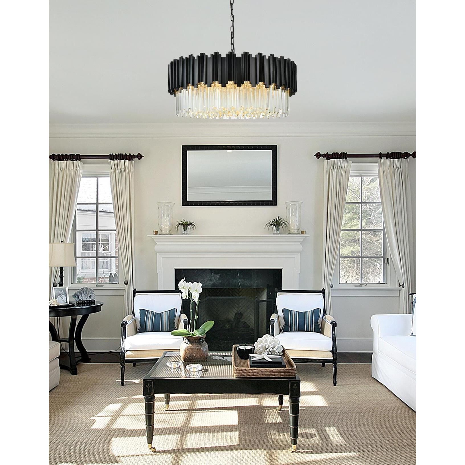 Willow 32 Inch Chandelier by Elegant Lighting