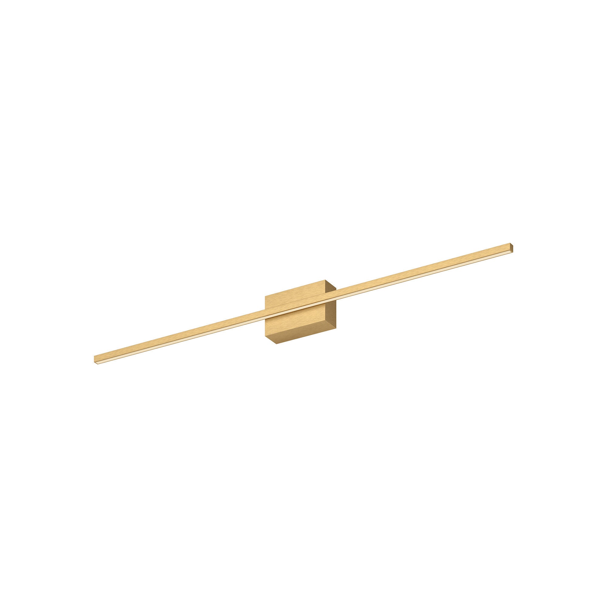 Shown in Brushed Gold finish and White Acrylic Diffuser shade