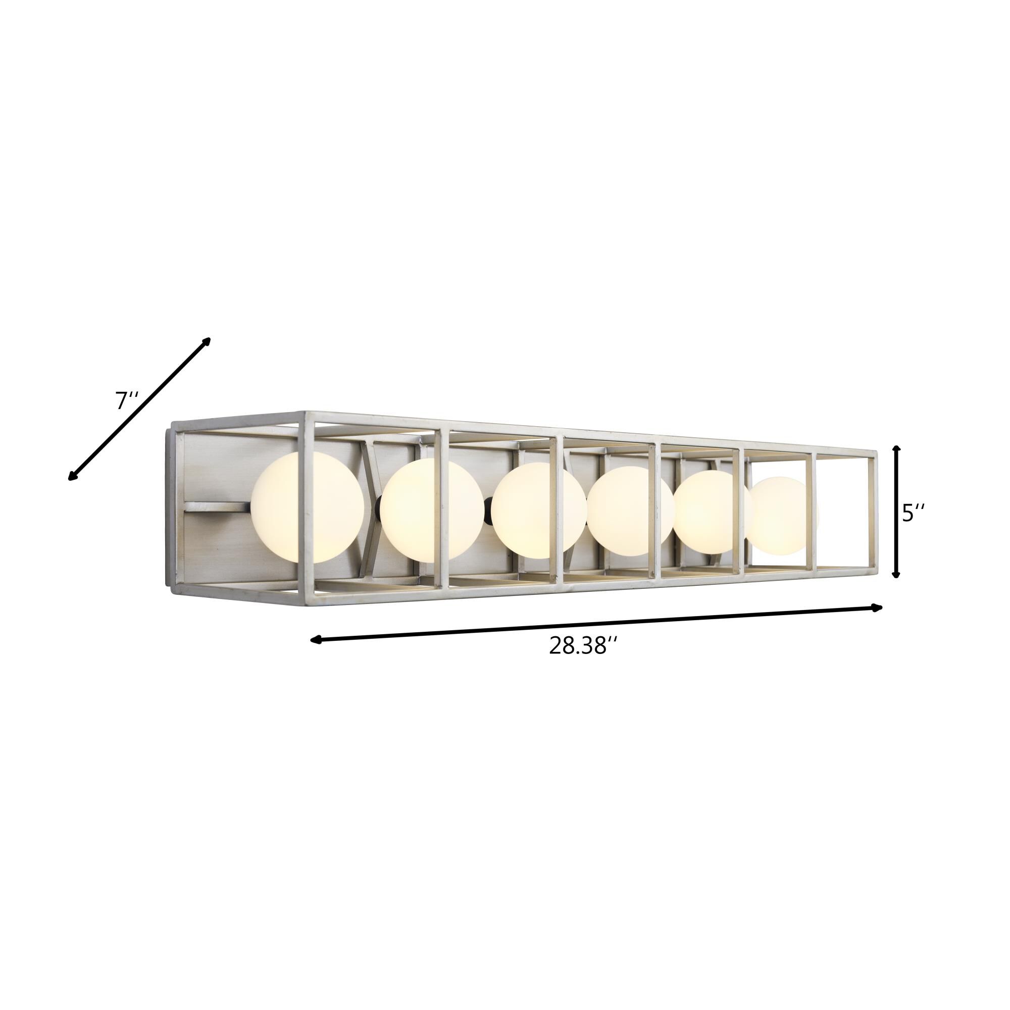 Plaza 28 Inch 6 Light LED Bath Vanity Light by Varaluz