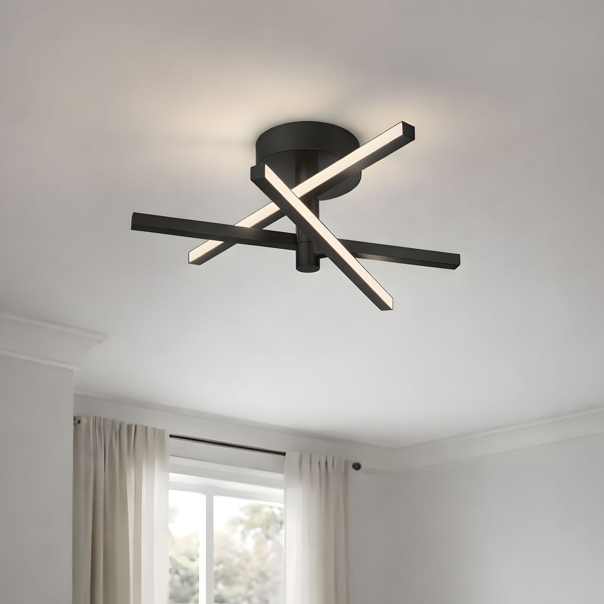 Knoll 18 Inch Semi Flush Mount,