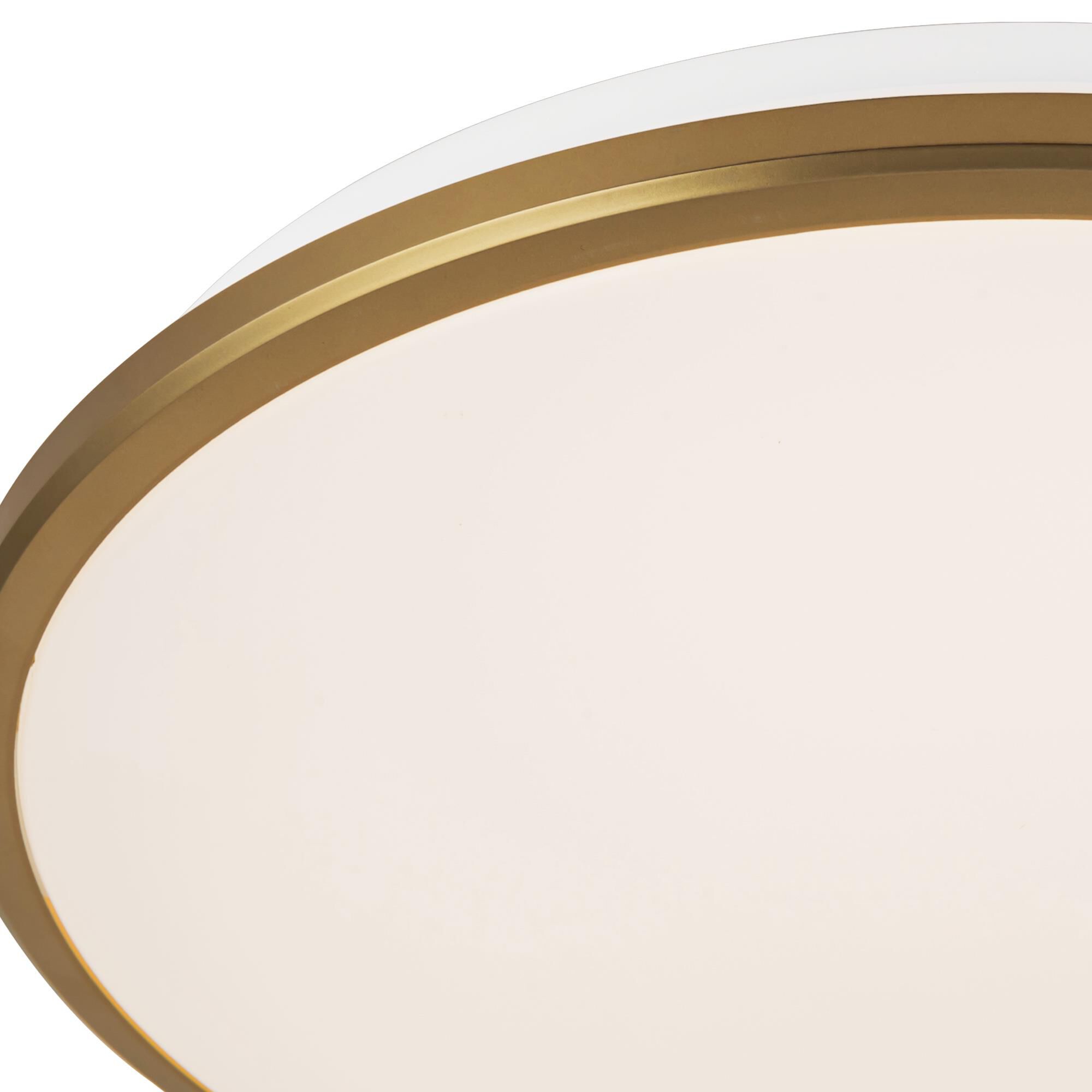 Shown in Brushed Gold finish and Frosted Acrylic Diffuser glass