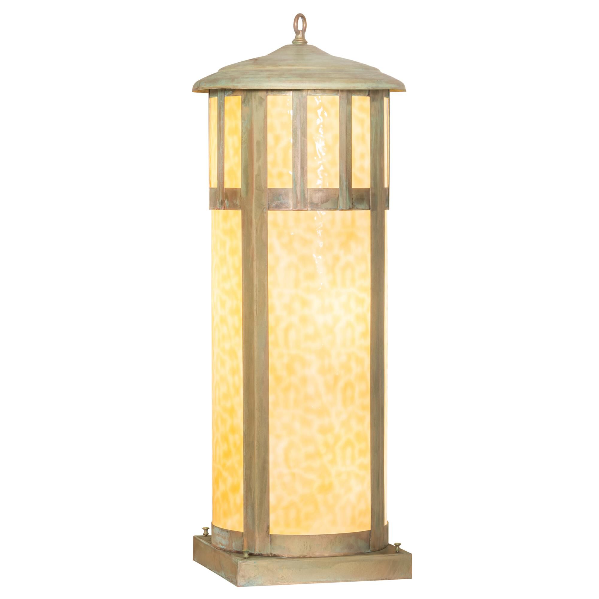 Double Bar Mission 37 Inch Tall 6 Light Outdoor Post Lamp by Meyda Lighting