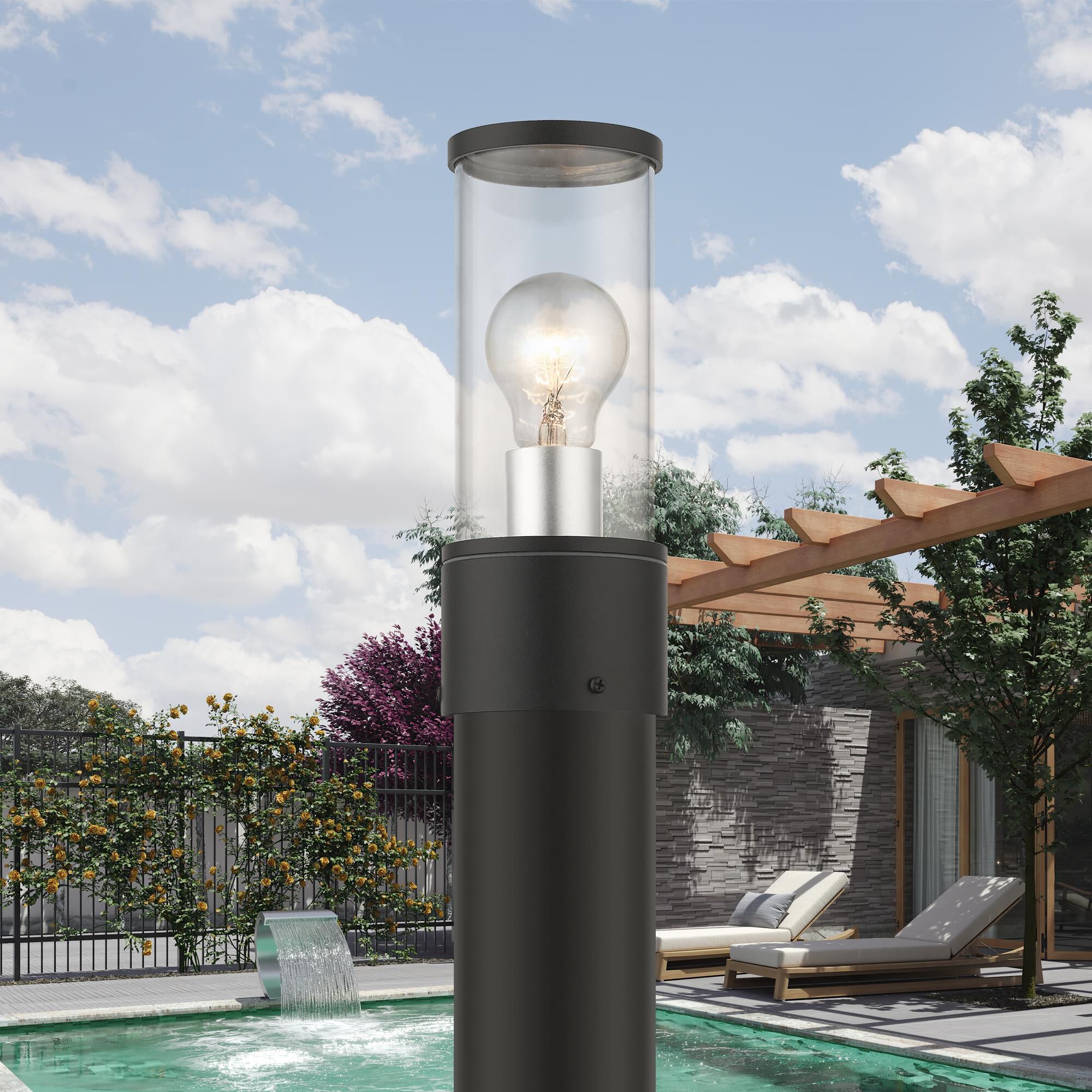 Livex Lighting Atlantic 9 Inch Tall Outdoor Post Lamp