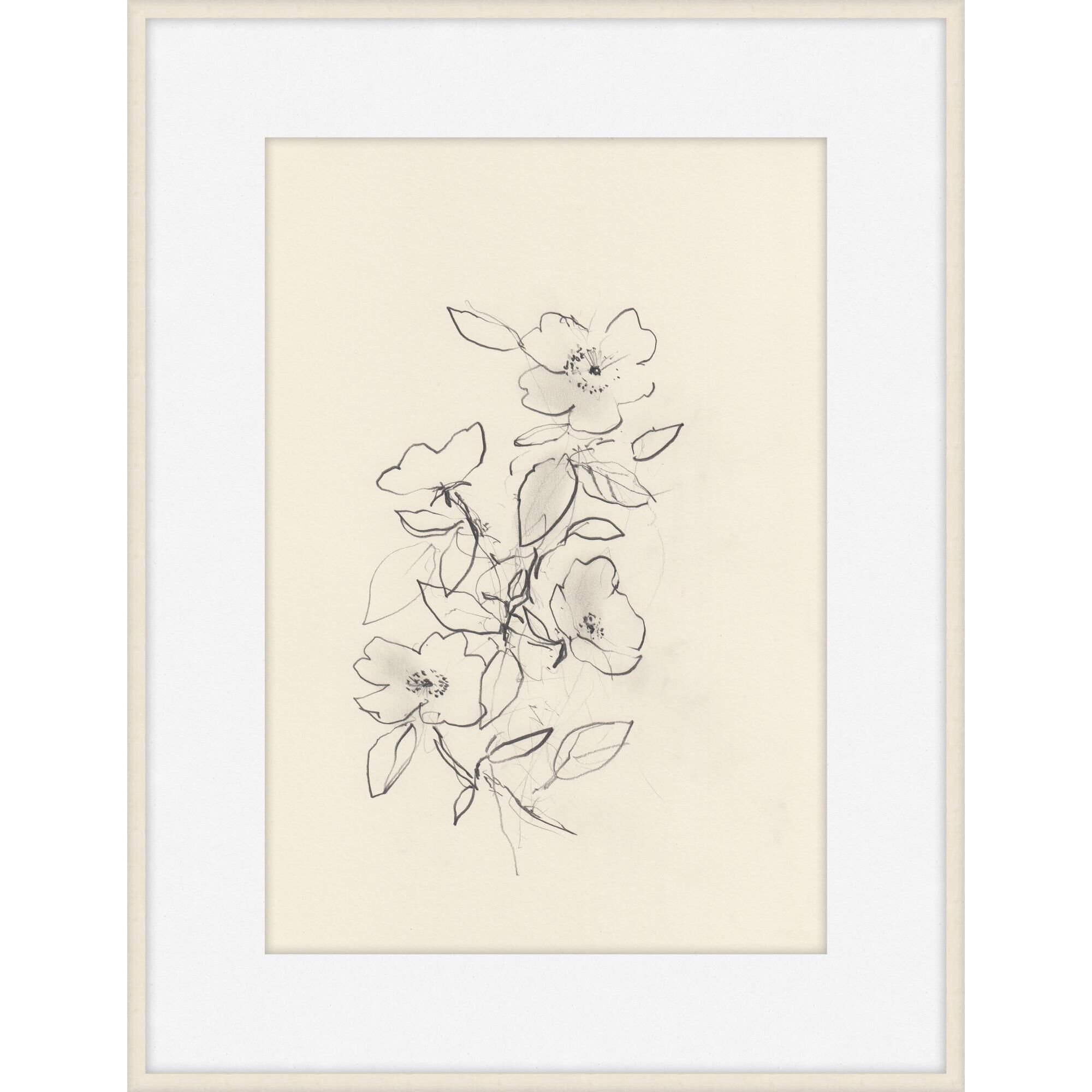 Claudia Lowry Dog Rose Print by LEVEL57