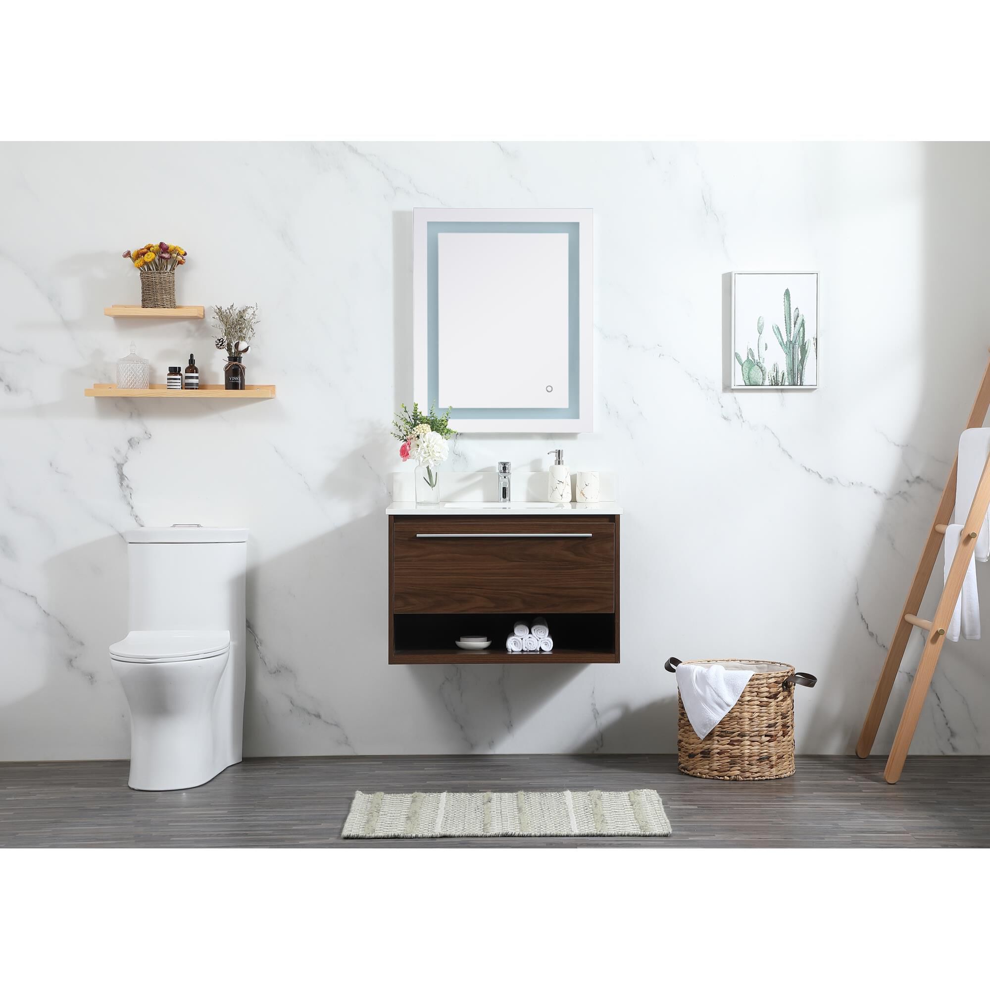 Shown in Walnut finish