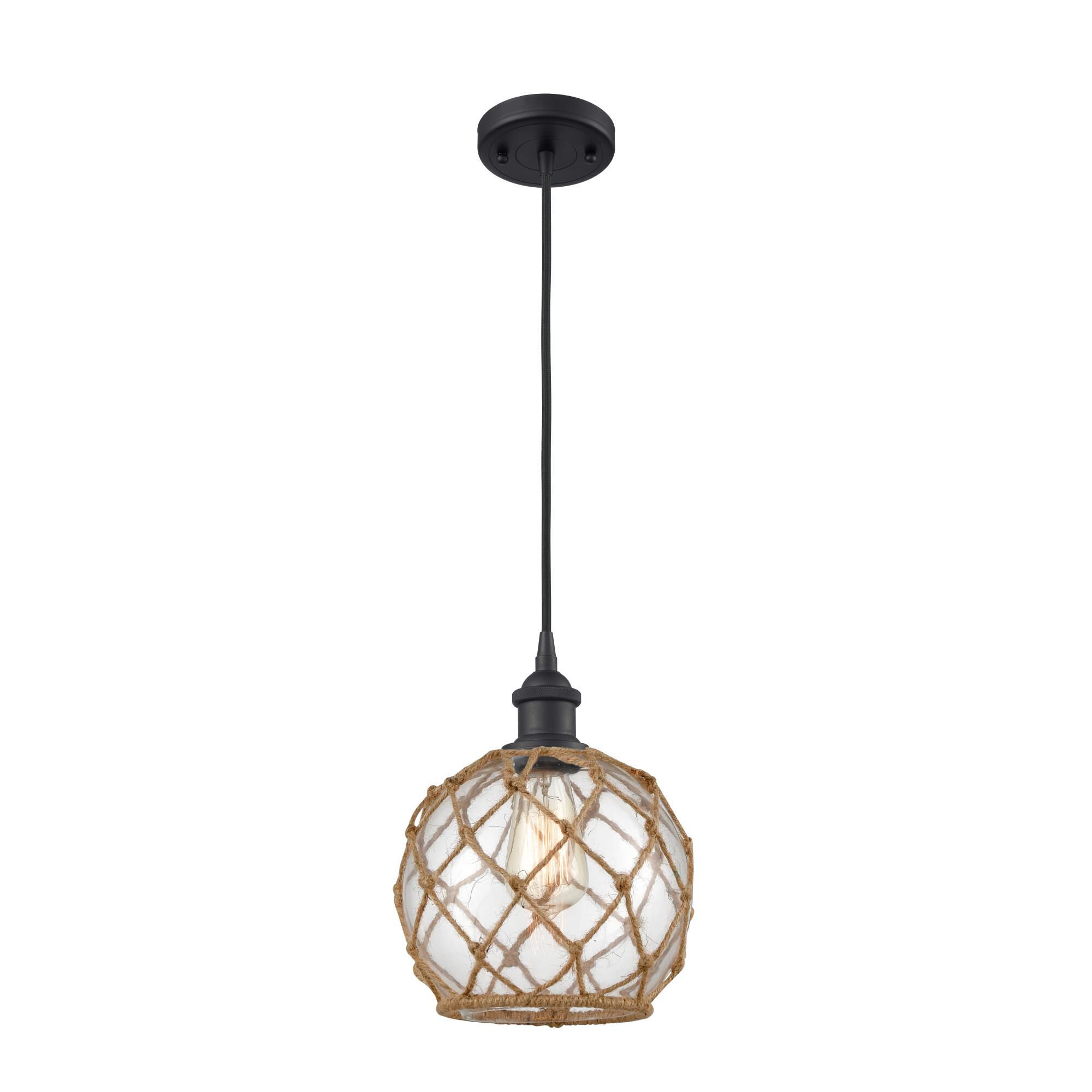 Innovations Lighting Bruno Marashlian Farmhouse Rope 8 Inch Mini Pendant