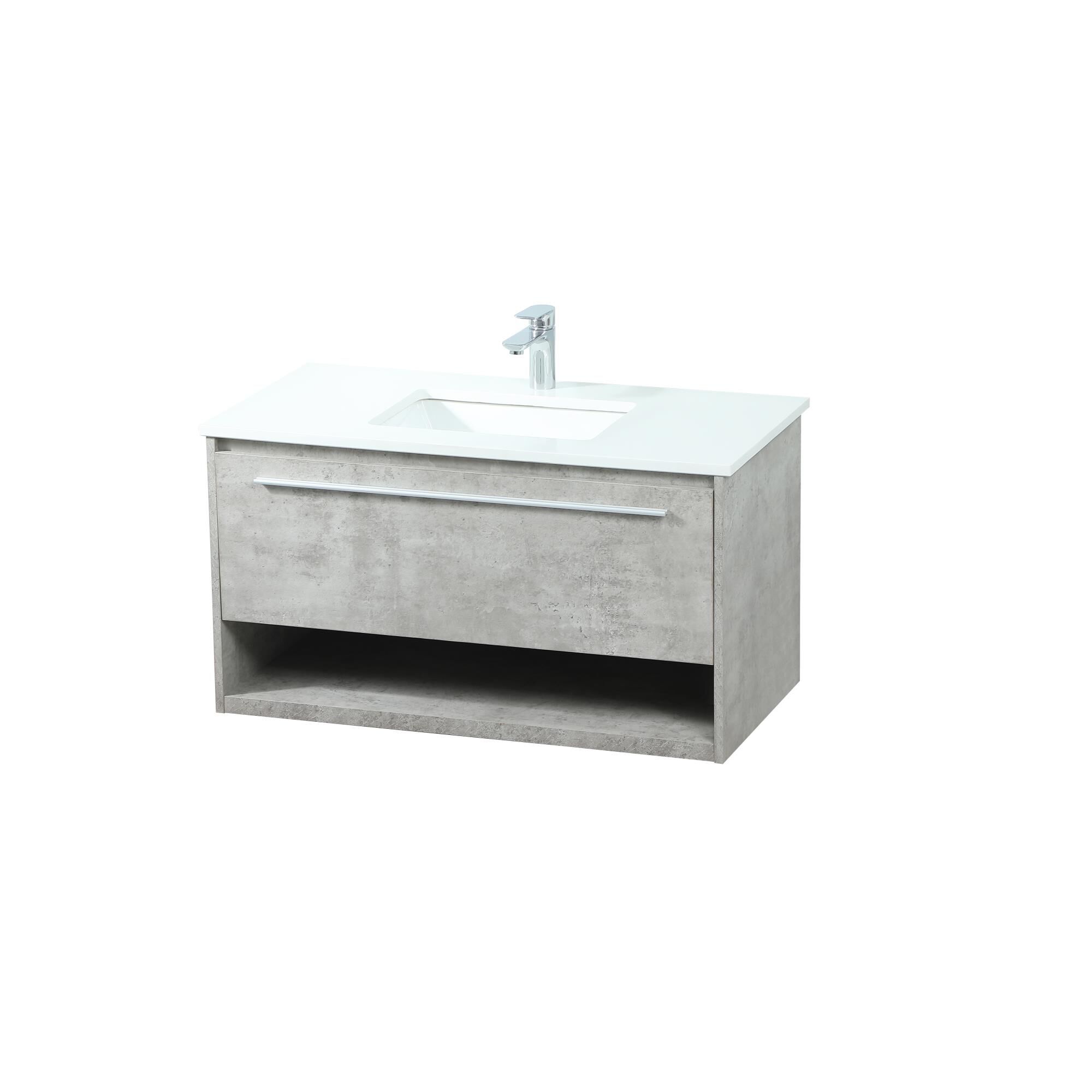 Shown in Concrete Grey finish