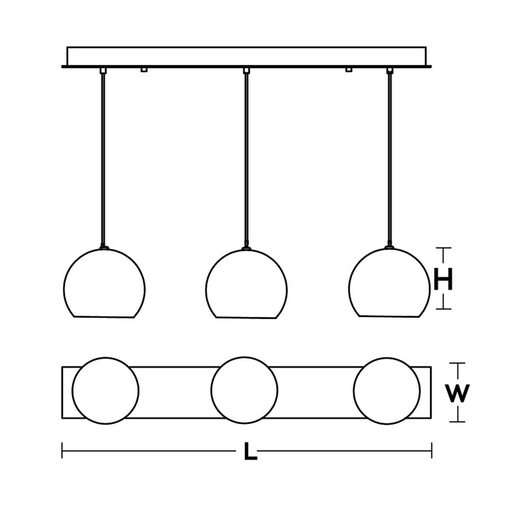 Roxy 48 Inch 3 Light Linear Suspension Light by AFX Lighting