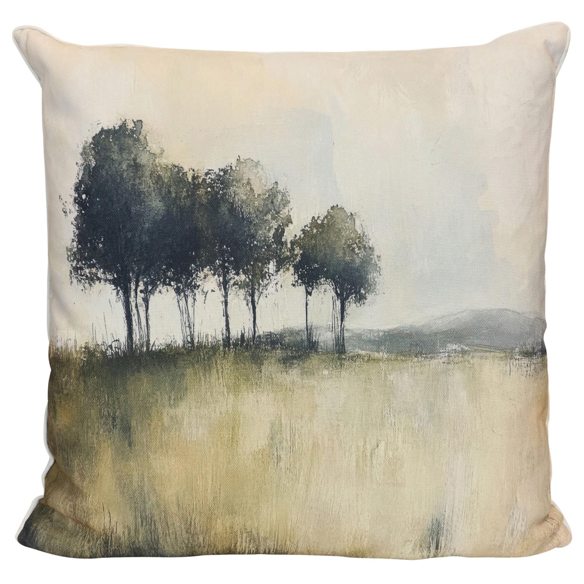 Tamara Day Quiet Meadow Tree Line 24 Inch Decorative Pillow by Stylecraft