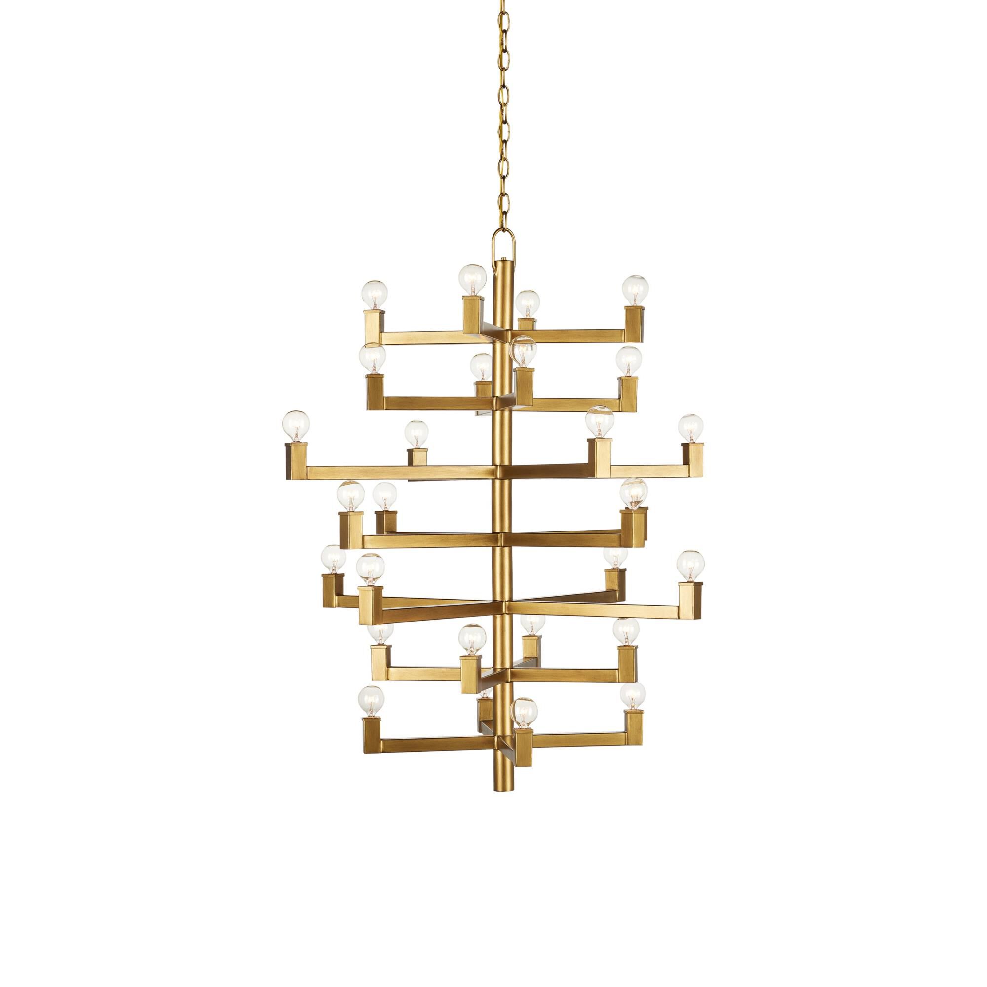 Andre 32 Inch 28 Light Chandelier by Currey and Company