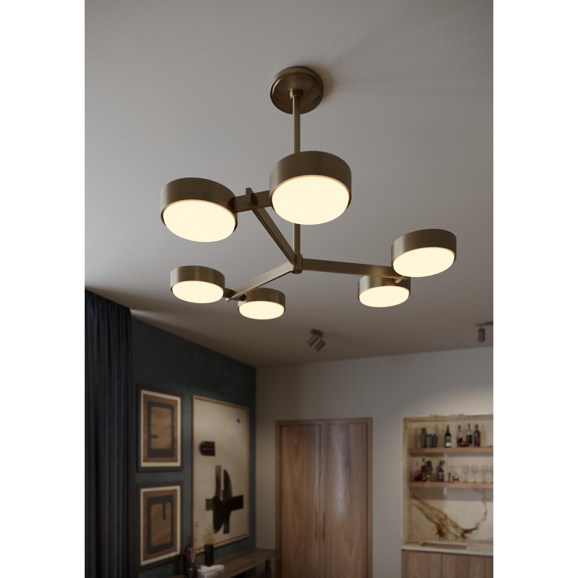 Rory 40 Inch Semi Flush Mount by Troy Lighting