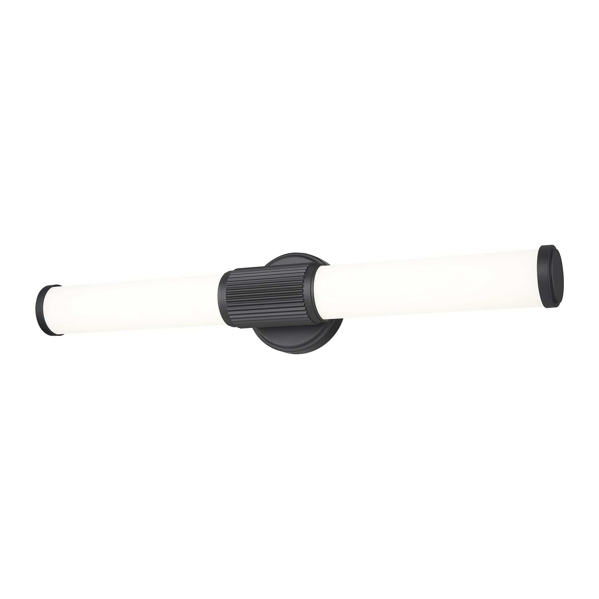 Shown in Matte Black finish and Opal White glass and Opal White shade