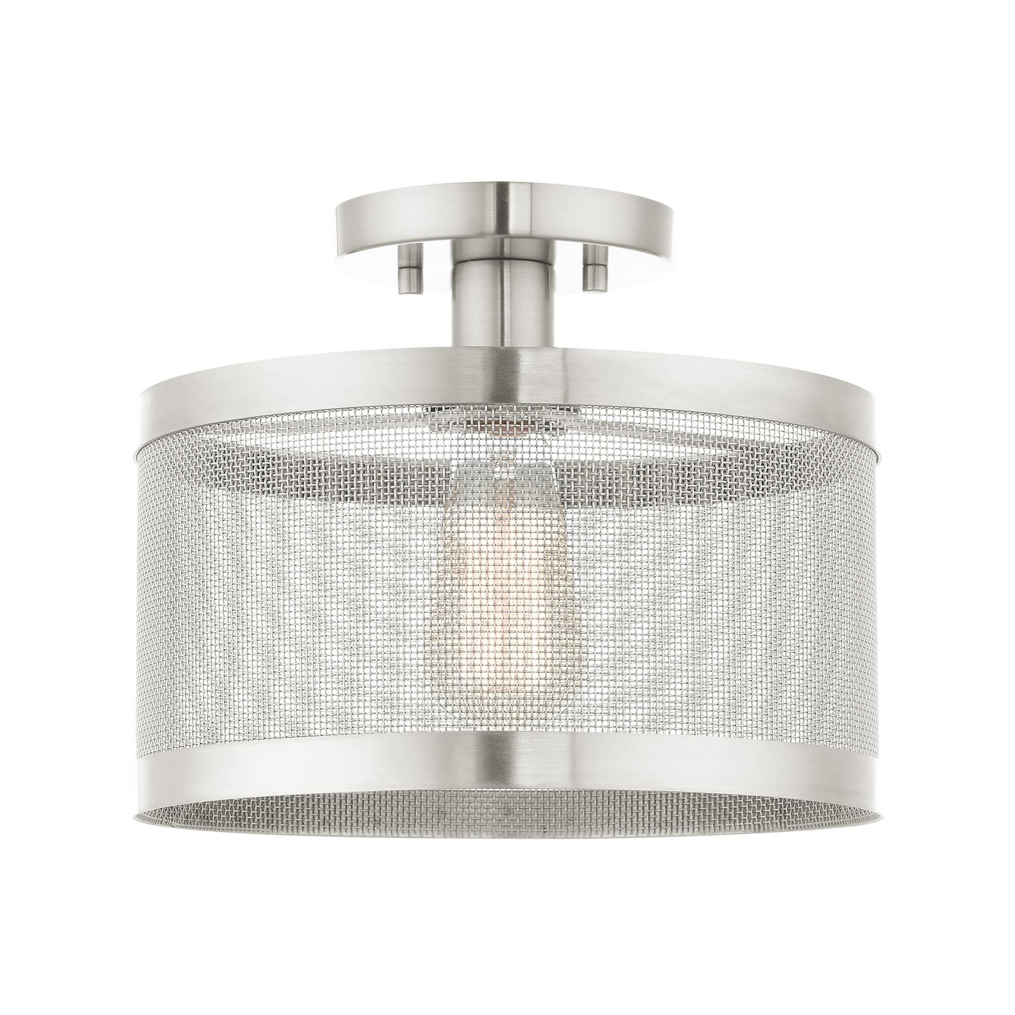 Industro 1 Light Semi Flush Mount by Livex Lighting
