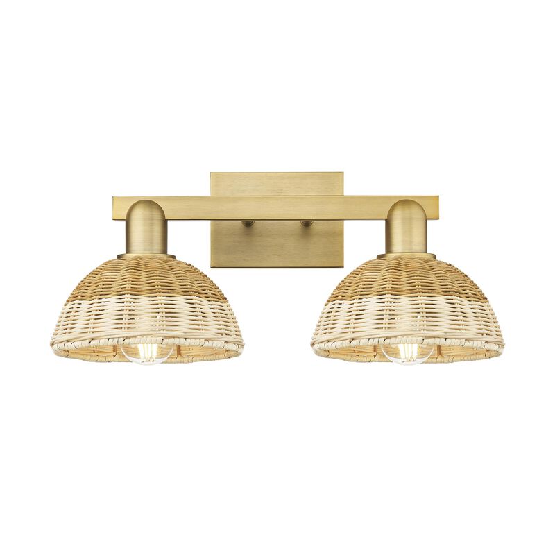 Bruno Marashlian Natural Ballston Dome 16 Inch Bath Vanity Light by Innovations Lighting