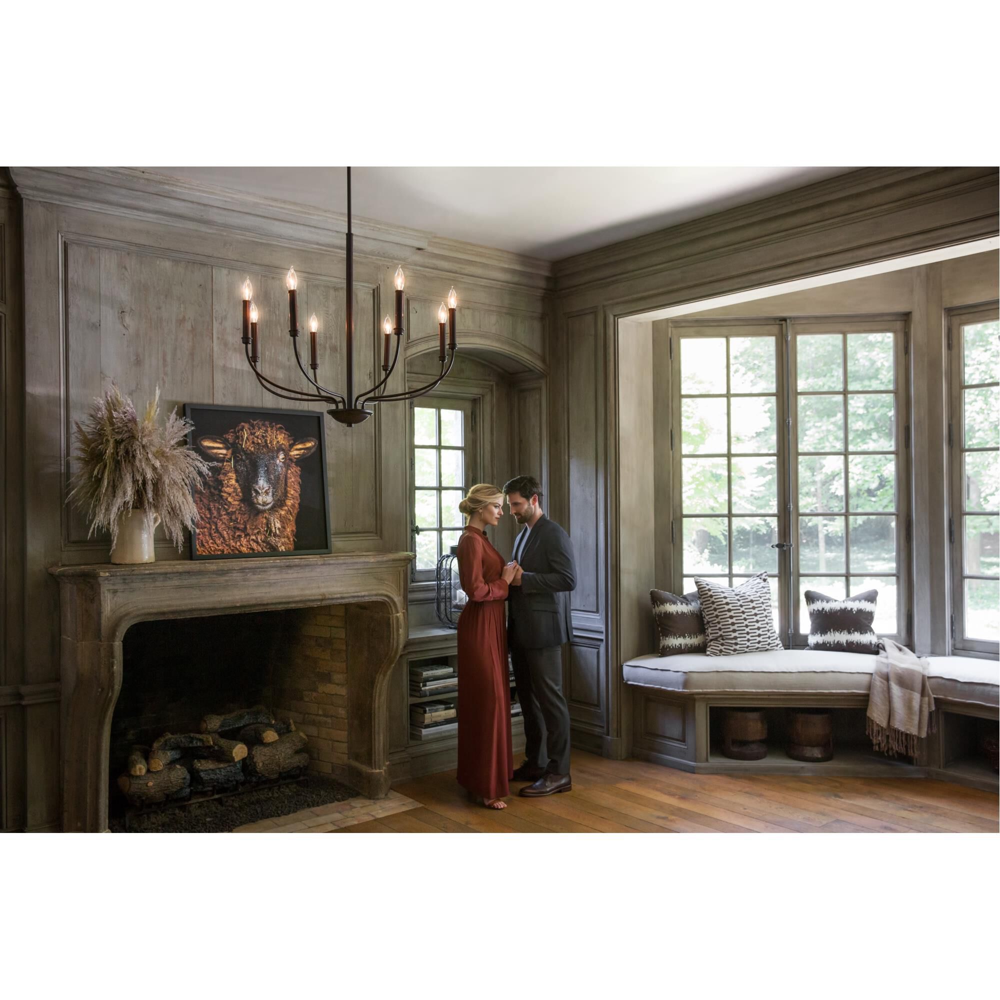 Alister 28 Inch 8 Light Chandelier by Hinkley Lighting