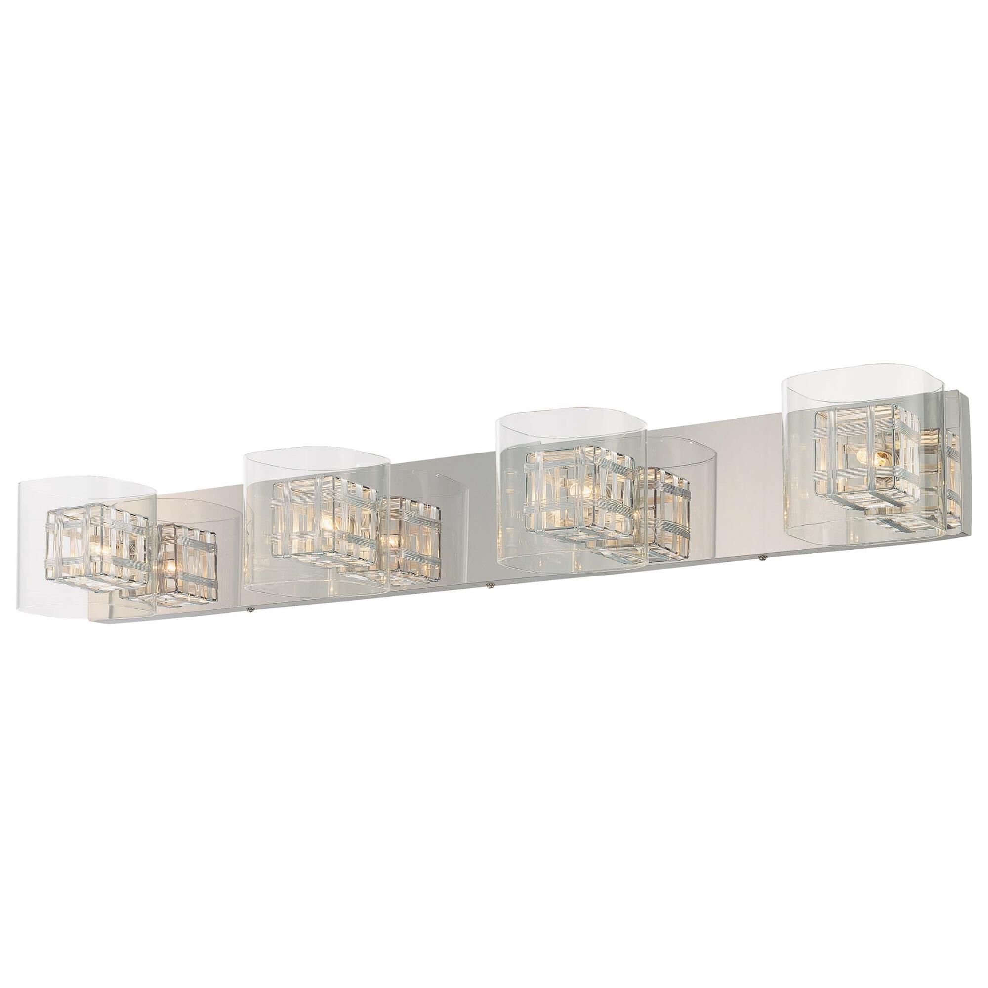 Jewel Box 36 Inch 4 Light Bath Vanity Light by Kovacs