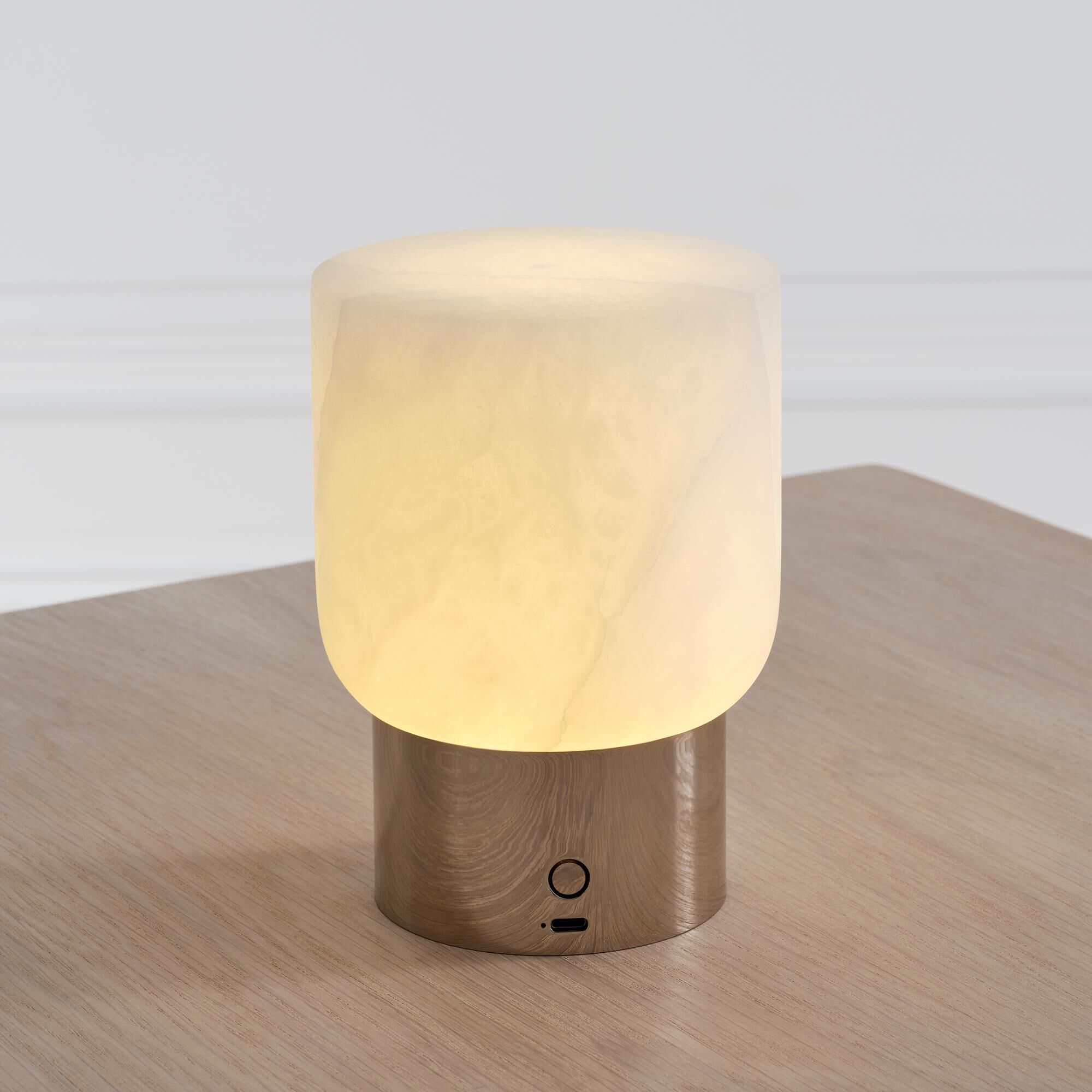 Shown in Polished Nickel finish and Alabaster shade