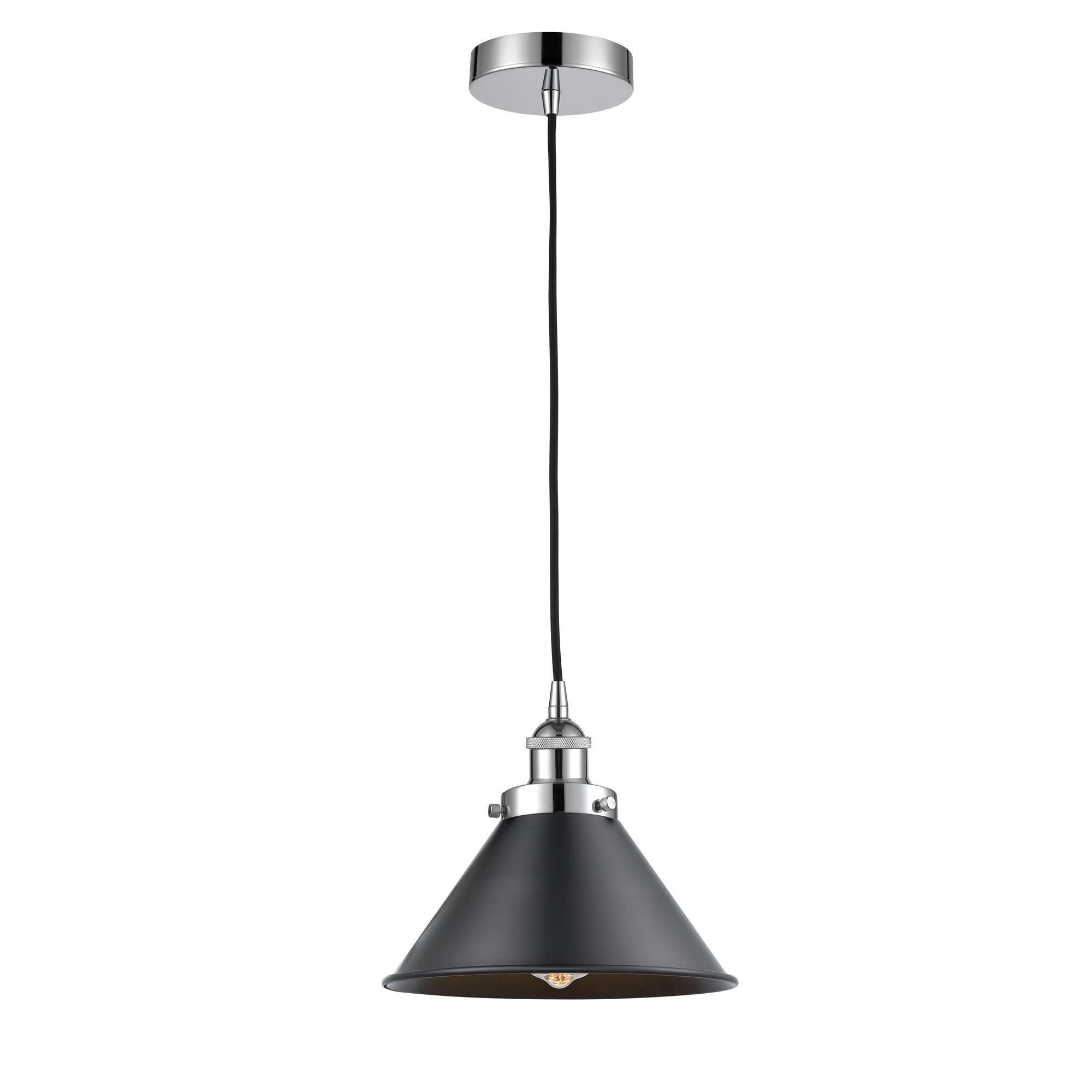 Shown in Polished Chrome finish and Polished Chrome Briarcliff shade