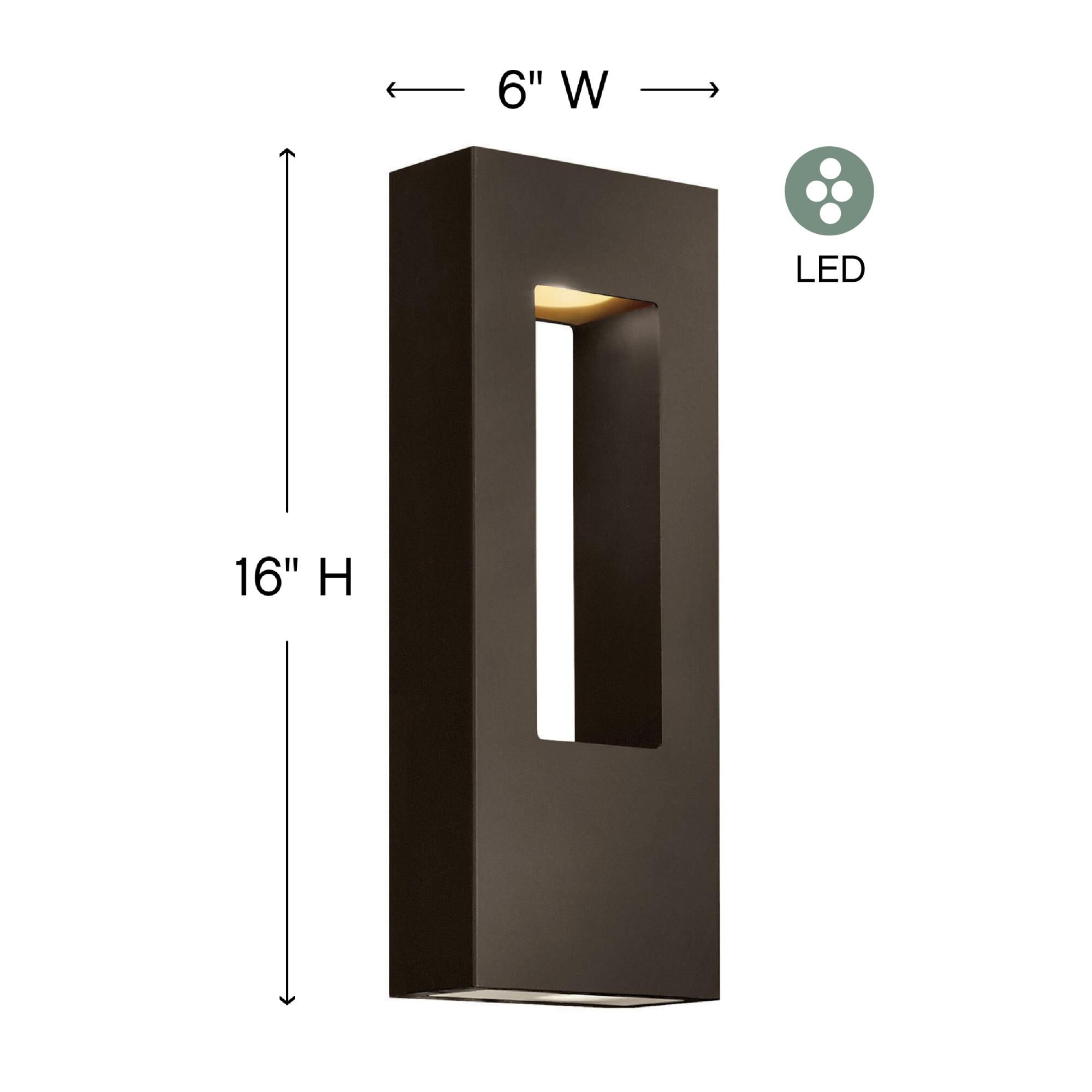 Atlantis 16 Inch Tall 2 Light Outdoor Wall Light by Hinkley Lighting