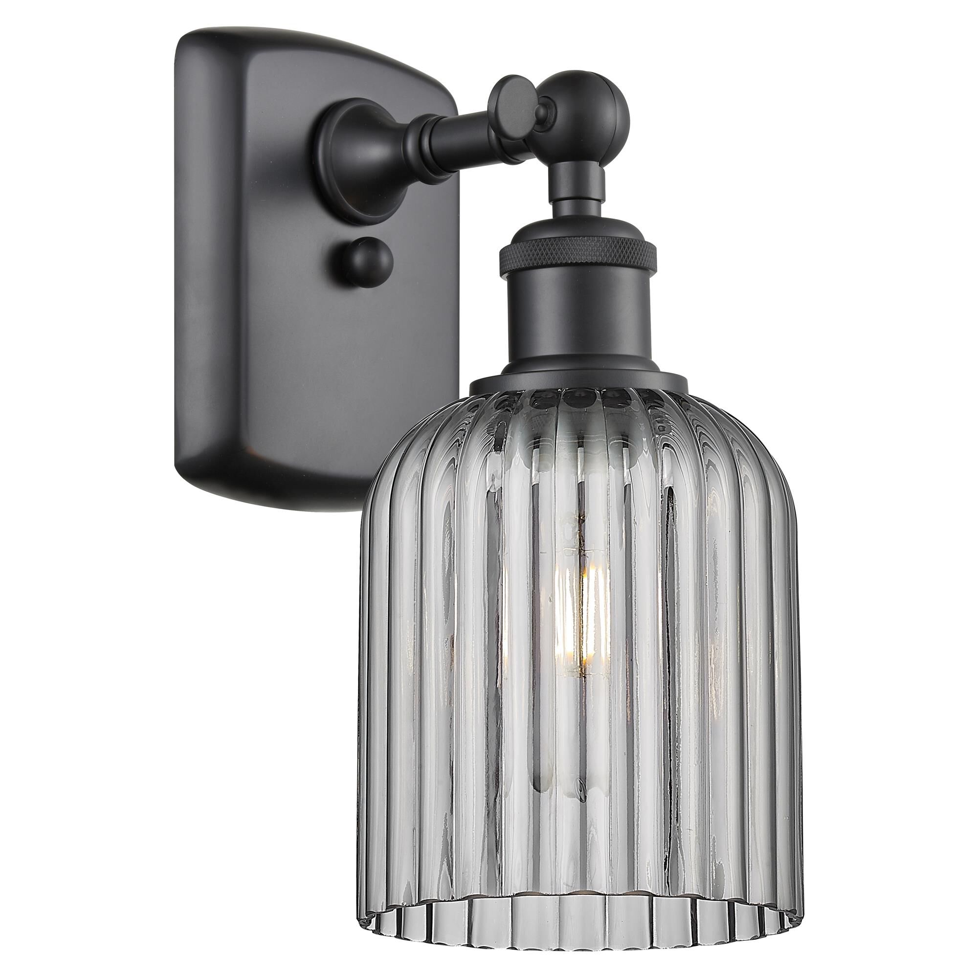Shown in Matte Black finish and Light Smoke shade