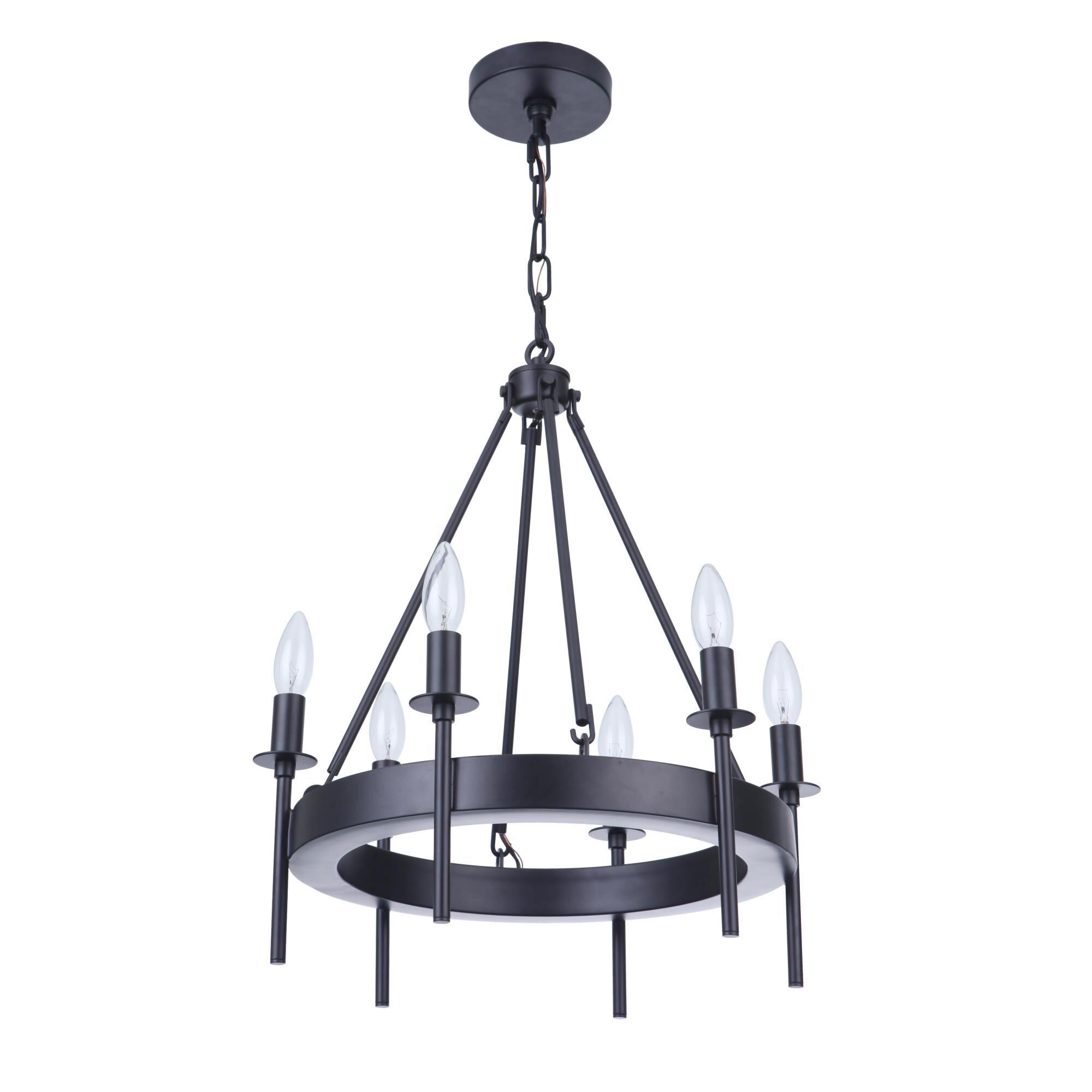 Larrson 17 Inch 6 Light Mini Chandelier by Craftmade