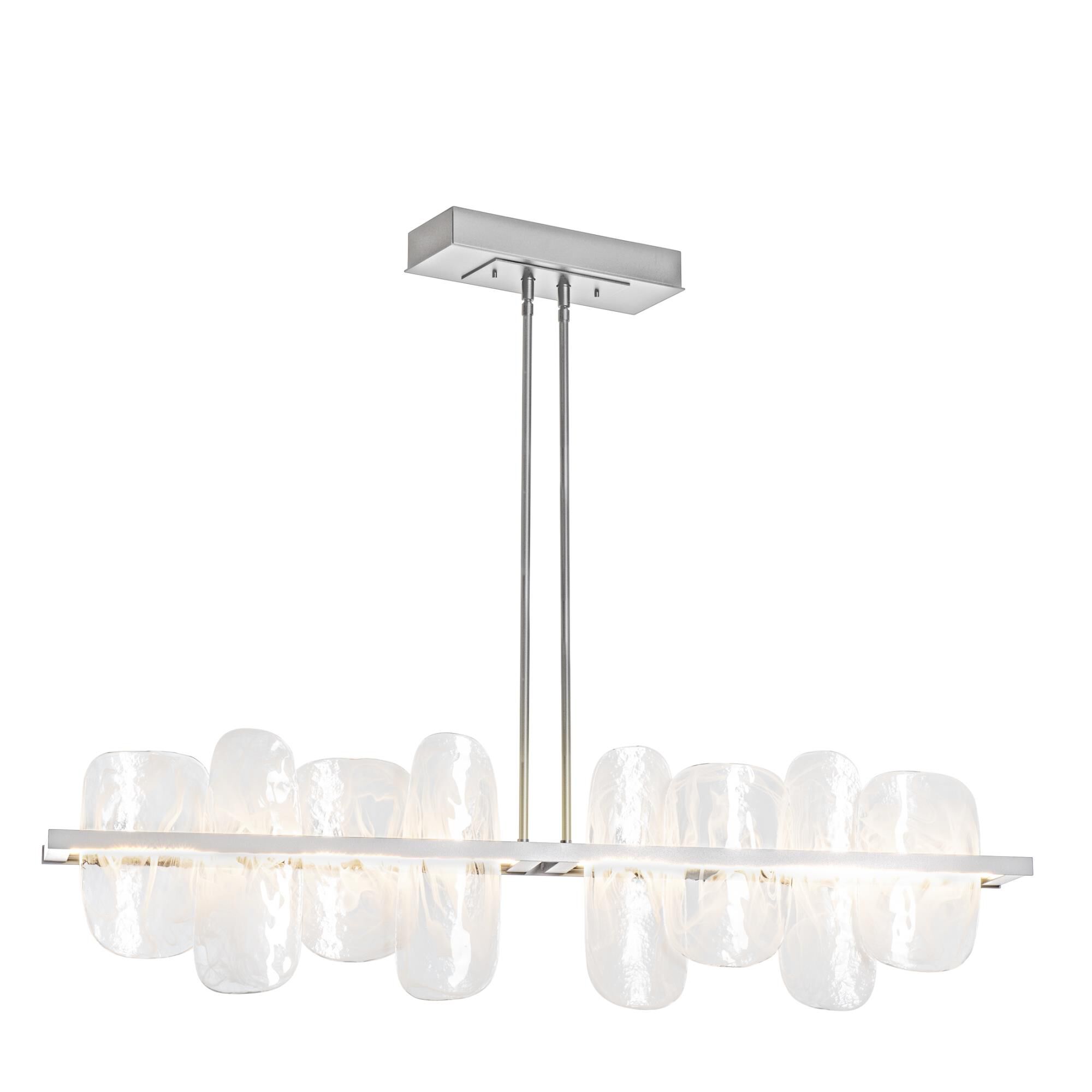 Shown in Vintage Platinum finish and White, Clear shade