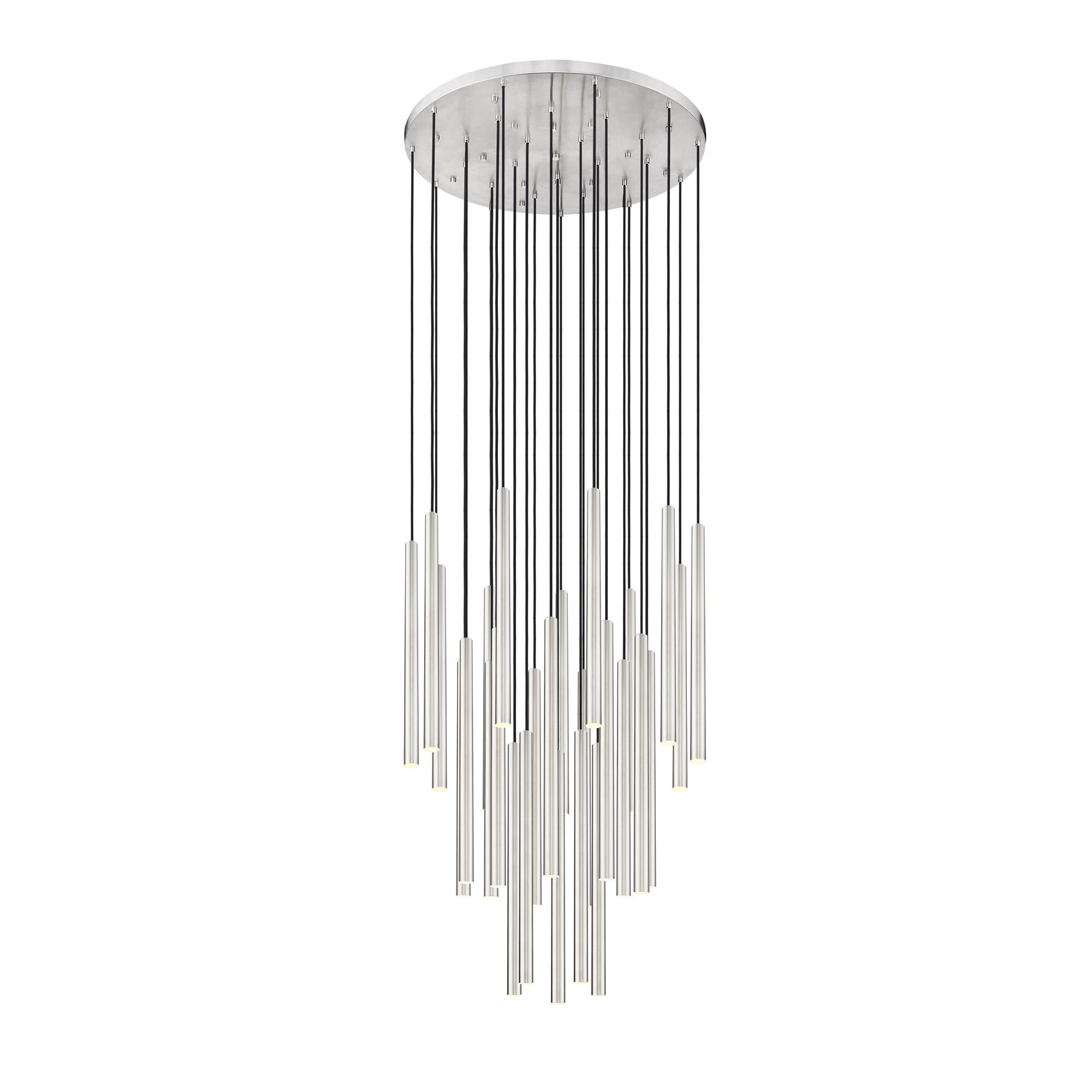 Shown in Brushed Nickel finish and Brushed Nickel glass and Brushed Nickel shade