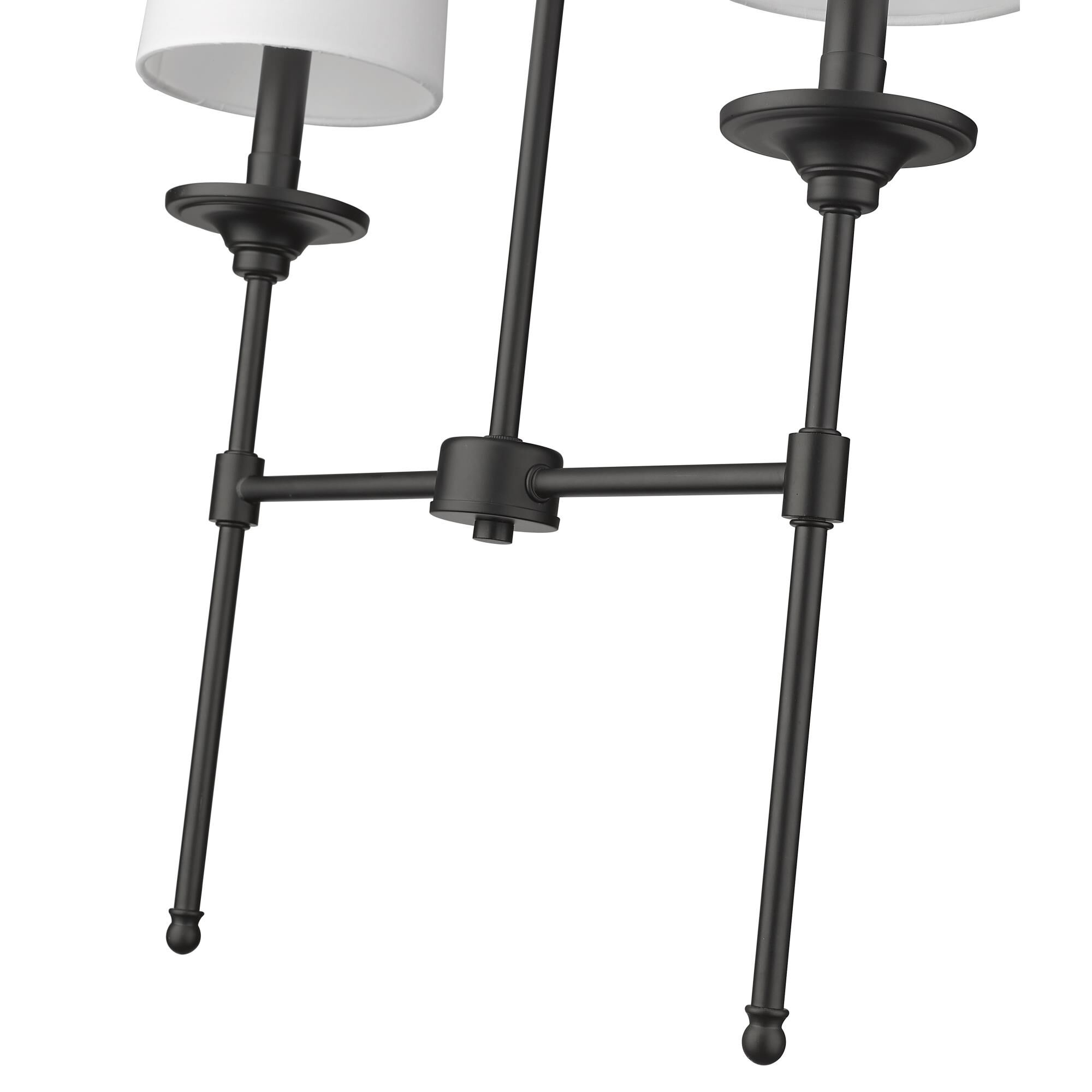 Shown in Matte Black finish and Cloth Cover glass and Cloth Cover shade