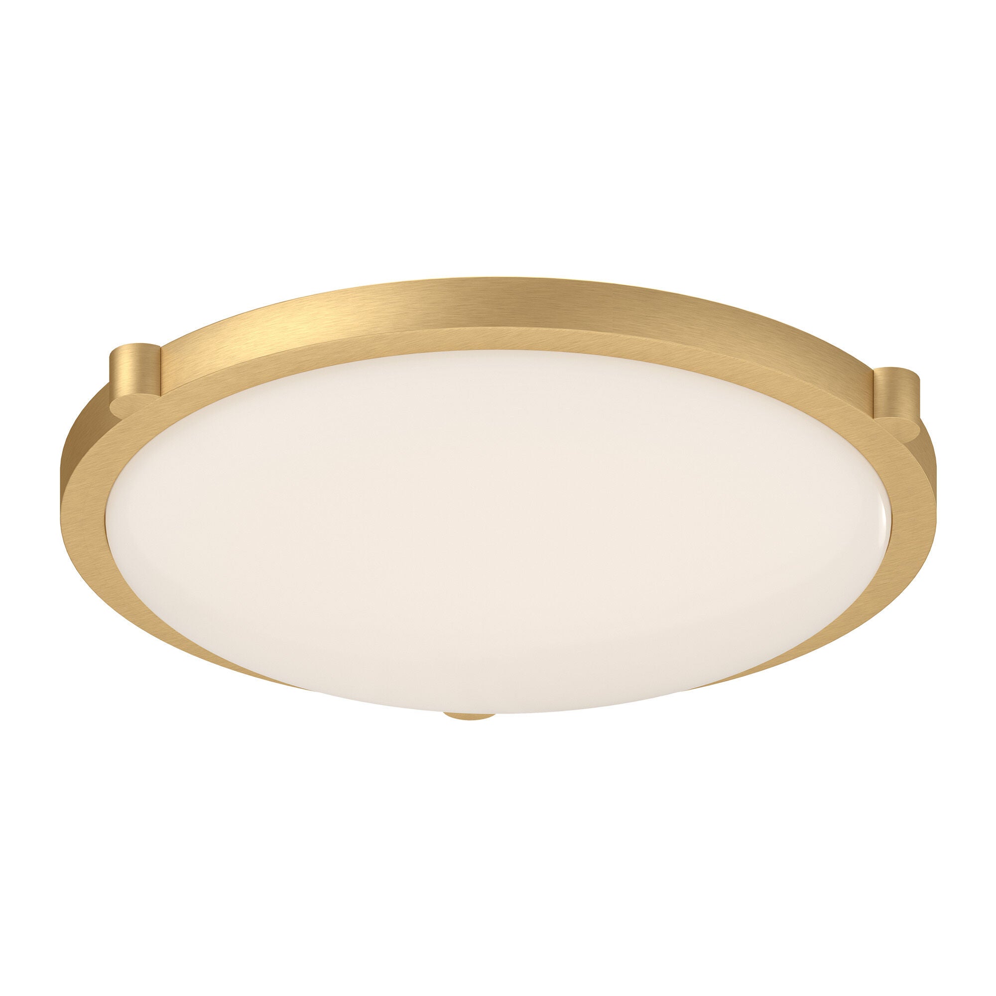 Shown in Brushed Gold finish and Opal glass