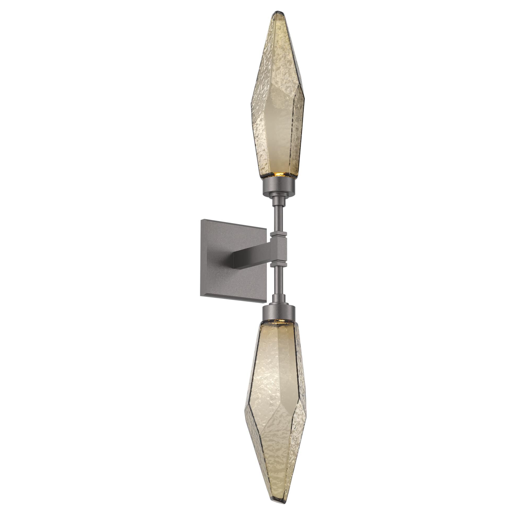 Shown in Graphite finish and Chilled Blown And Bronze glass