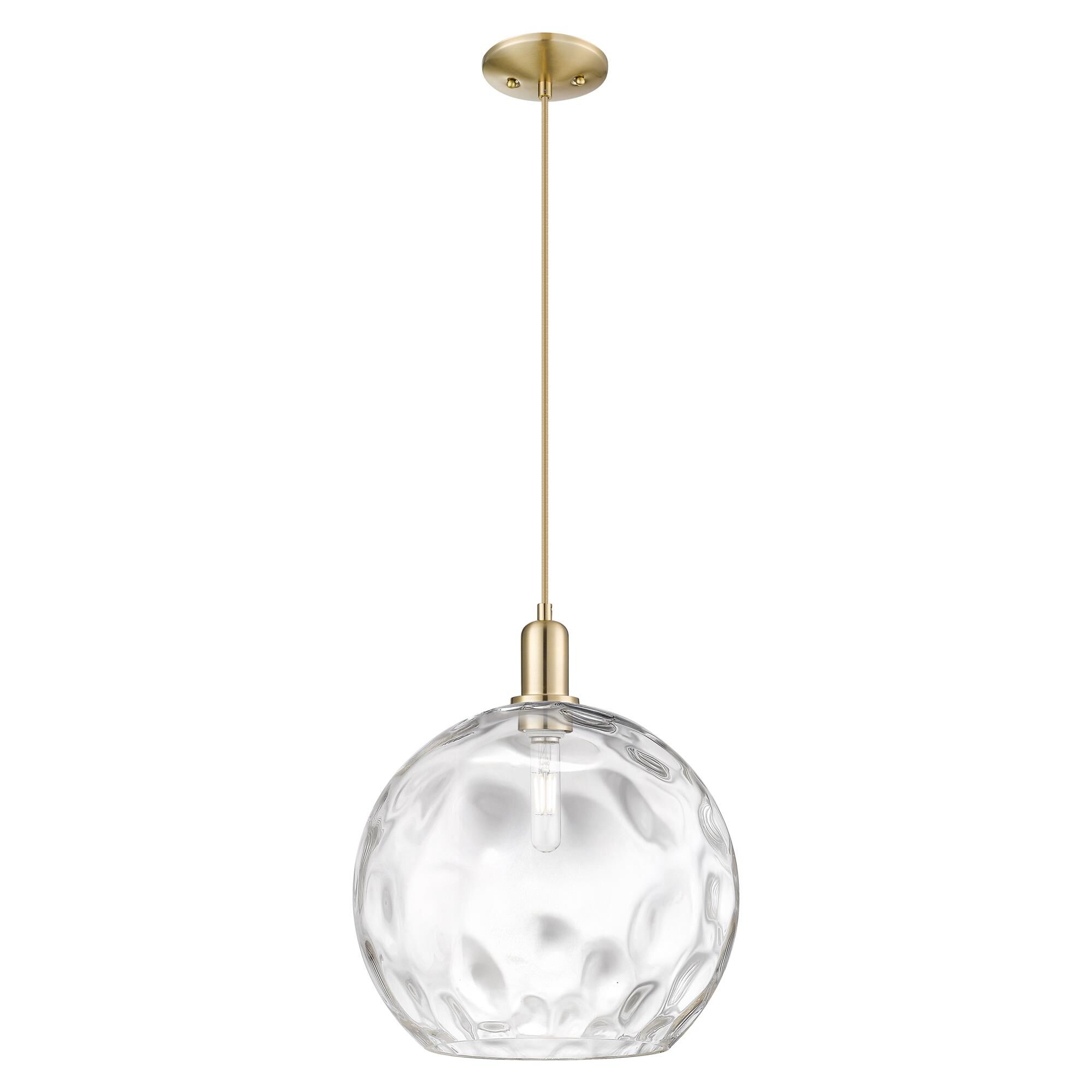 Shown in Champagne Bronze finish and Clear Water glass