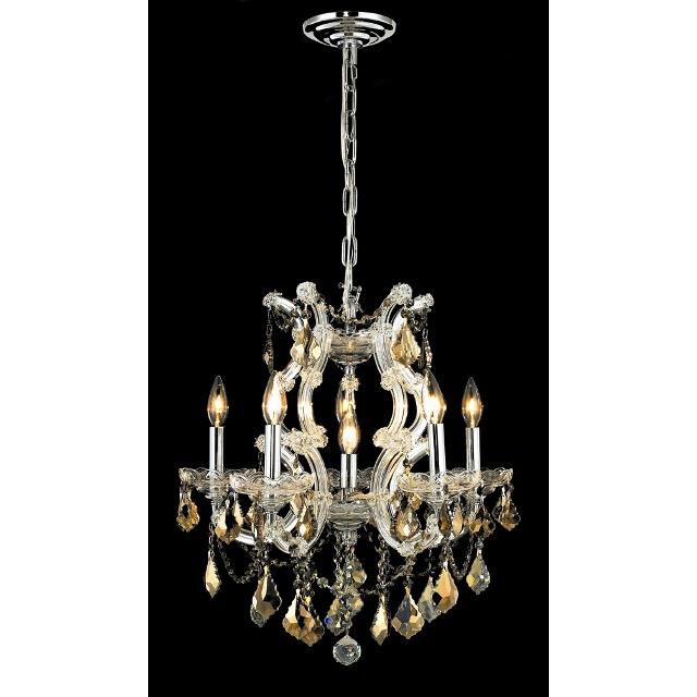Maria Theresa 23 Inch 6 Light Chandelier by Elegant Lighting